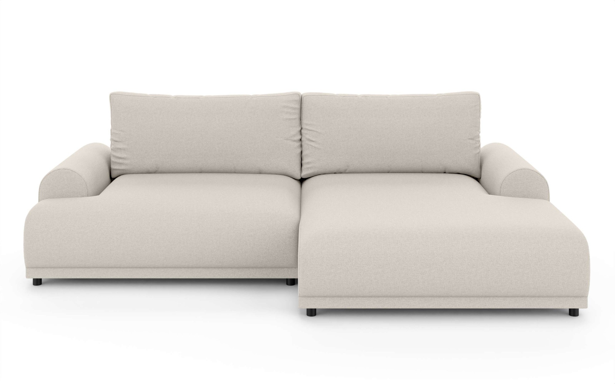 INOSIGN Ecksofa »Marsby, mit Bettfunktion und Bettkasten, Maße: B/H/T 242/65/145 cm«, L-Form mit Wellenunterfederung, Recamiere links oder rechts bestellbar