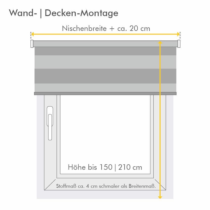 Good Life Doppelrollo »MELIA«, Lichtschutz, ohne Bohren