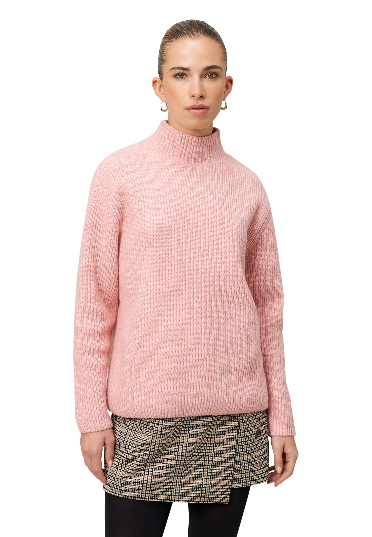 Zero Strickpullover »Strickpullover mit Stehkragen«