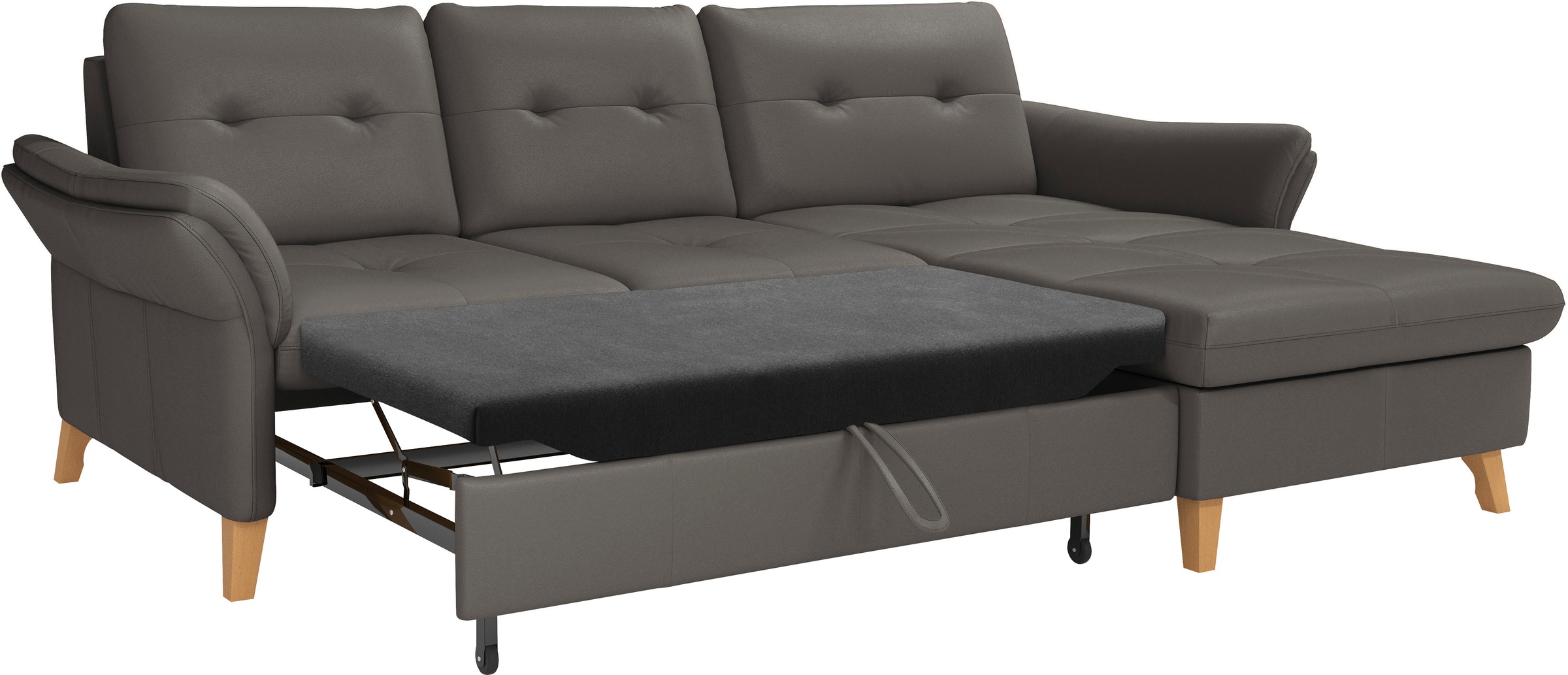 sit&more Ecksofa »Göteborg«, Sitztiefenverstellung und Federkern, wahlweise mit Bettfunktion