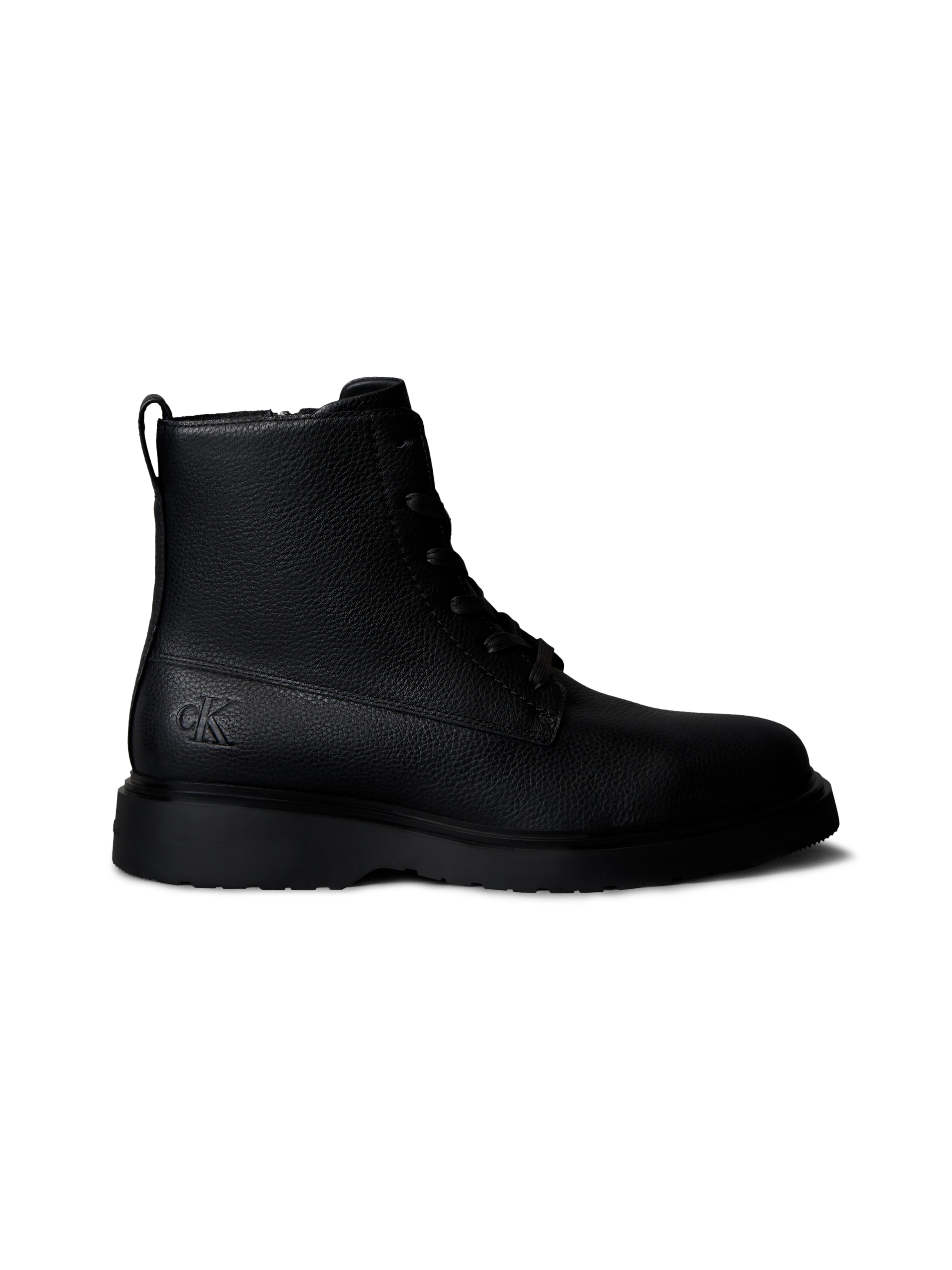 Calvin Klein Jeans Schnürboots »COMBAT ESS LACE UP ZIP BOOT LTH«  Schnürstiefelette, Casual-Boots mit Reißverschluss