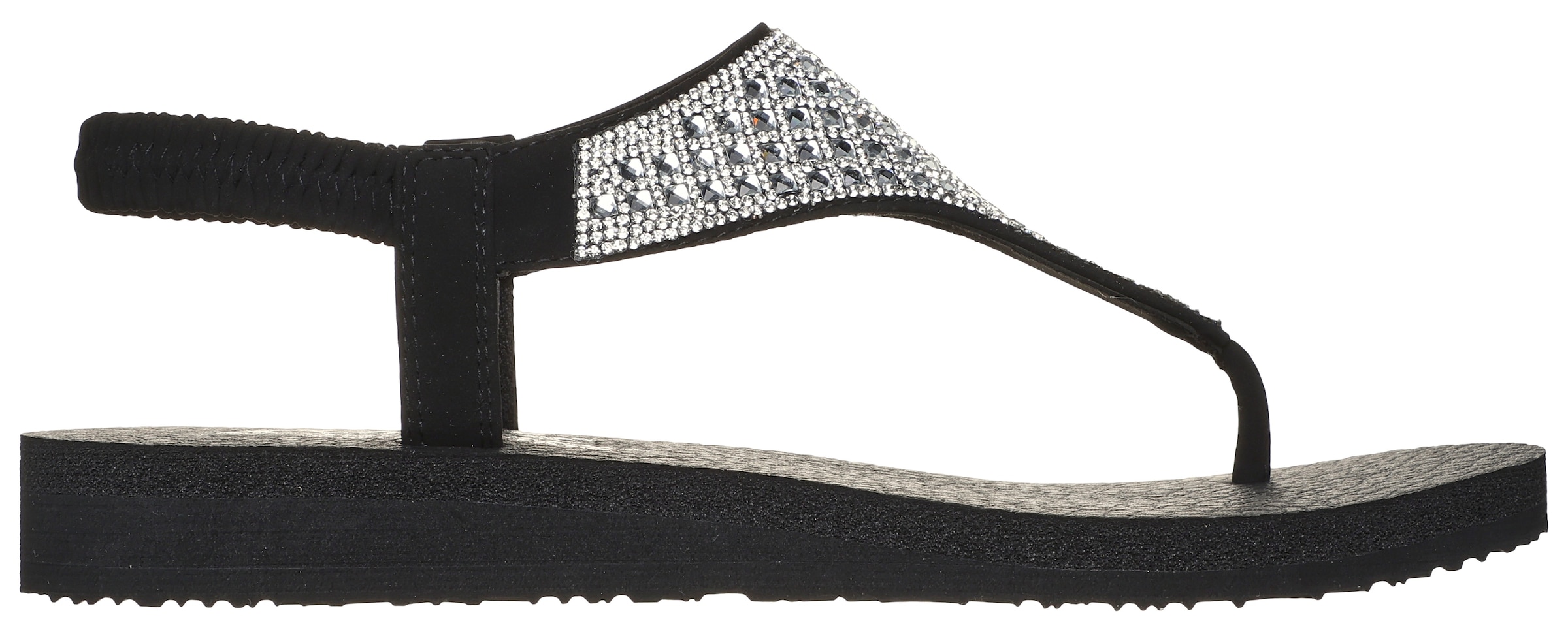 Skechers Sandale »MEDITATION-ROCKSTAR«, Sommerschuh, Sandalette, Riemchensandale, mit Glitzersteinen