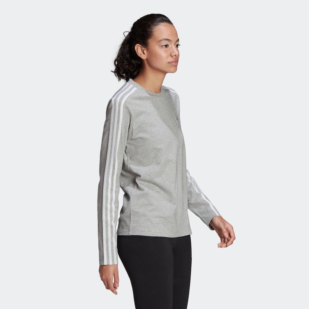 adidas Sportswear Langarmshirt »ESSENTIALS 3STREIFEN LONGSLEEVE«