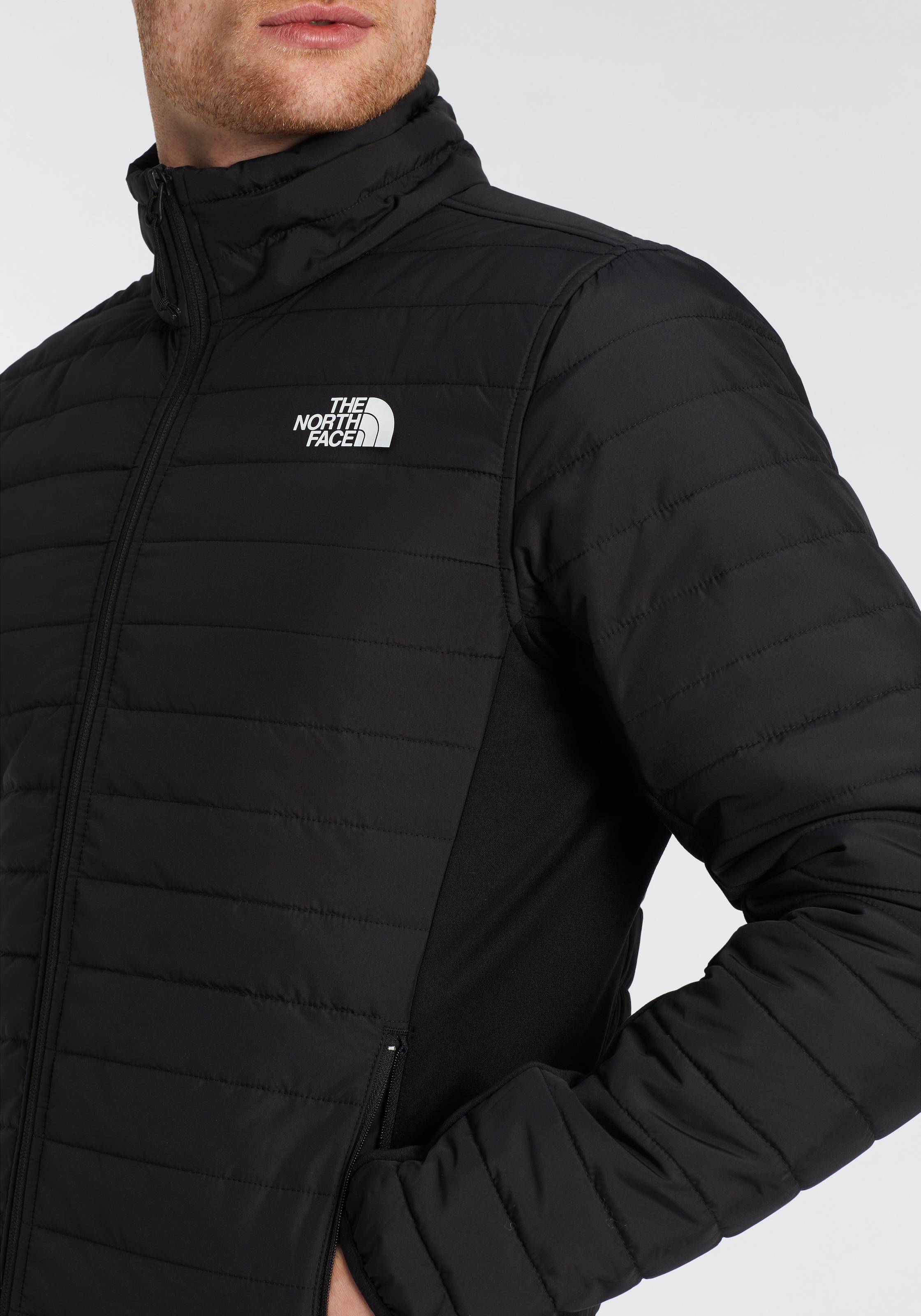 The North Face Funktionsjacke »M CANYONLANDS HYBRID JACKET« ohne Kapuze für vielseitige Outdoor-Aktivitäten, wärmeisolierend, mit Stehkragen