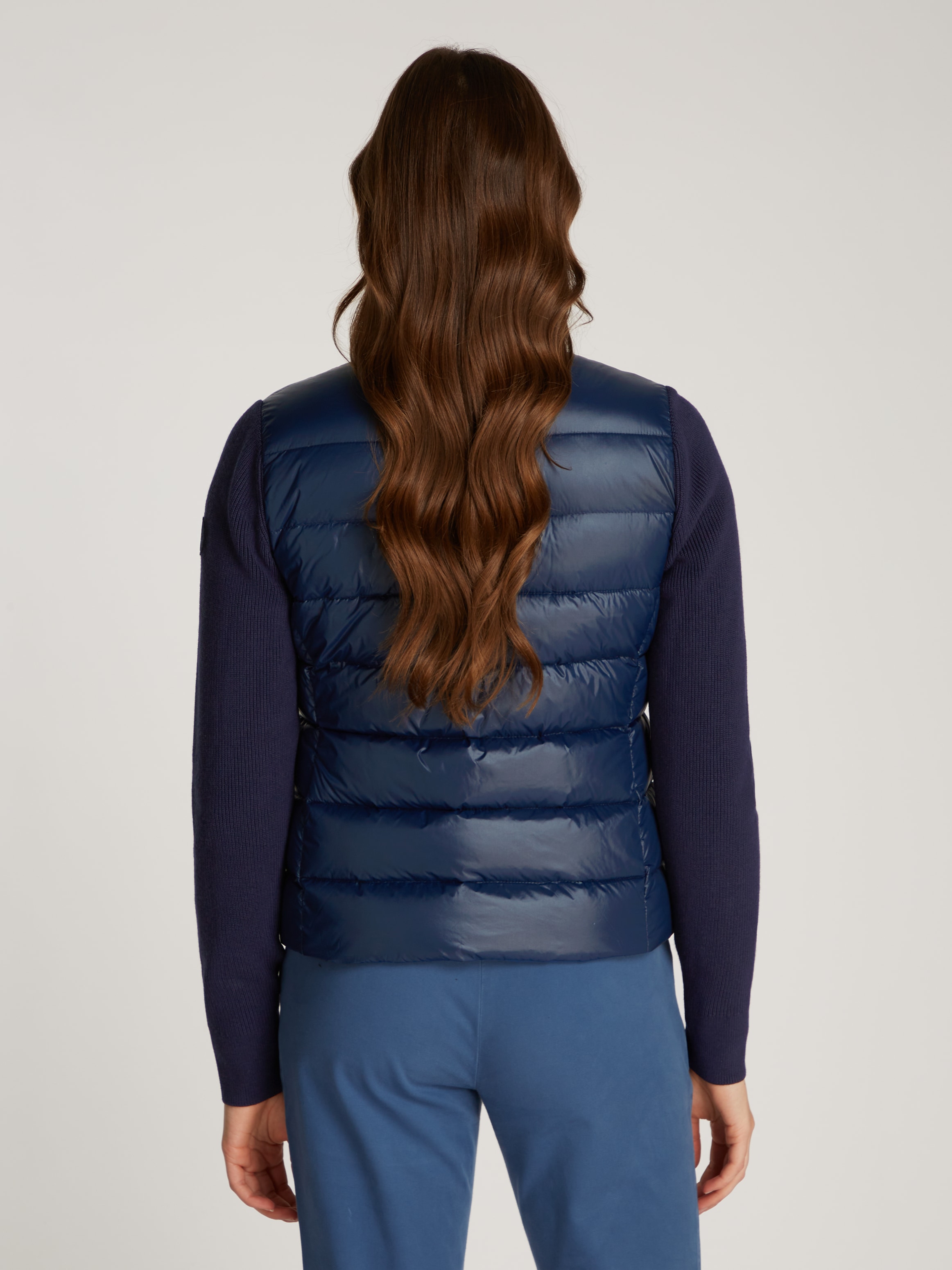 Tommy Hilfiger Steppjacke »LW DOWN FEMININE GLOSS KNIT JKT«, mit leichter Wattierung