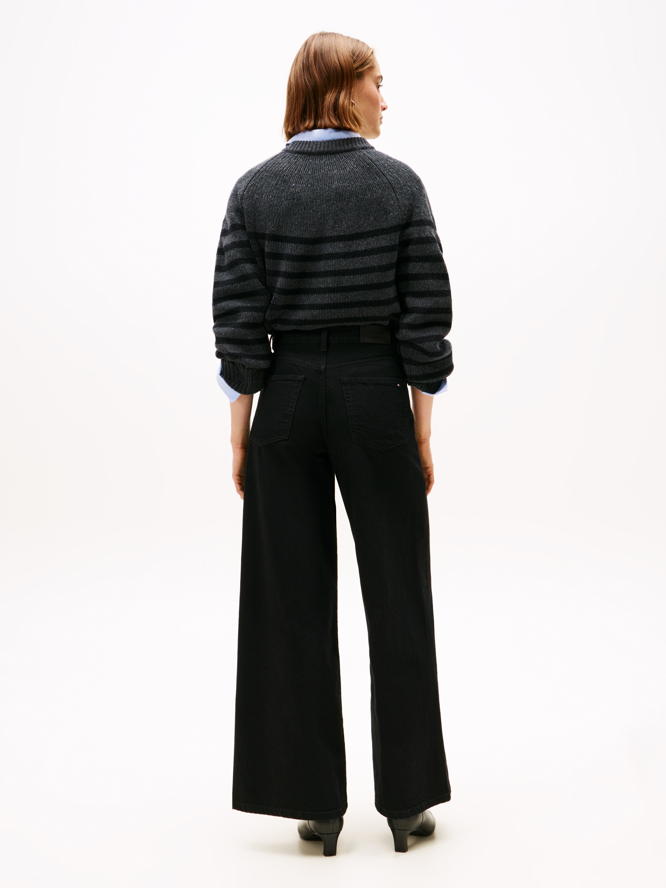 Tommy Hilfiger High-waist-Jeans »DNM BLACK 70's WIDE LEG HW«