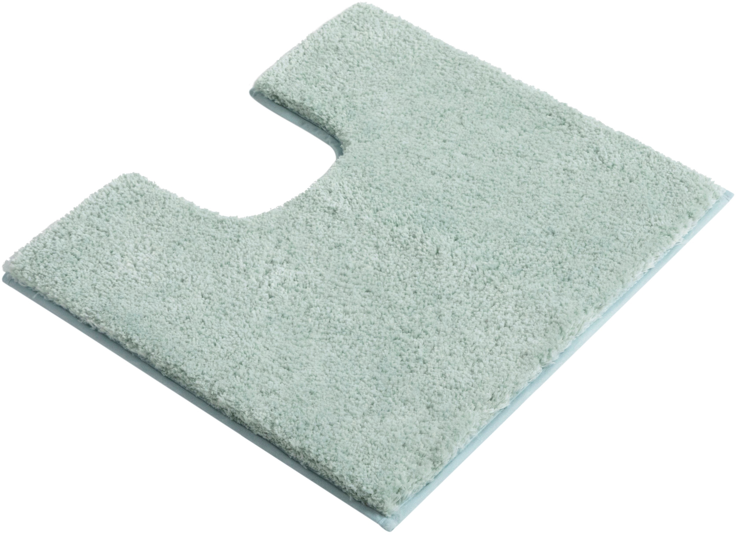 my home Badematte »Jos, Badvorleger, Badezimmer Teppich«, rutschhemmend beschichtet, fußbodenheizungsgeeignet-schnell trocknend, Badematten in Pastell-Farben, Badteppich als 3 teiliges Set erhältlich