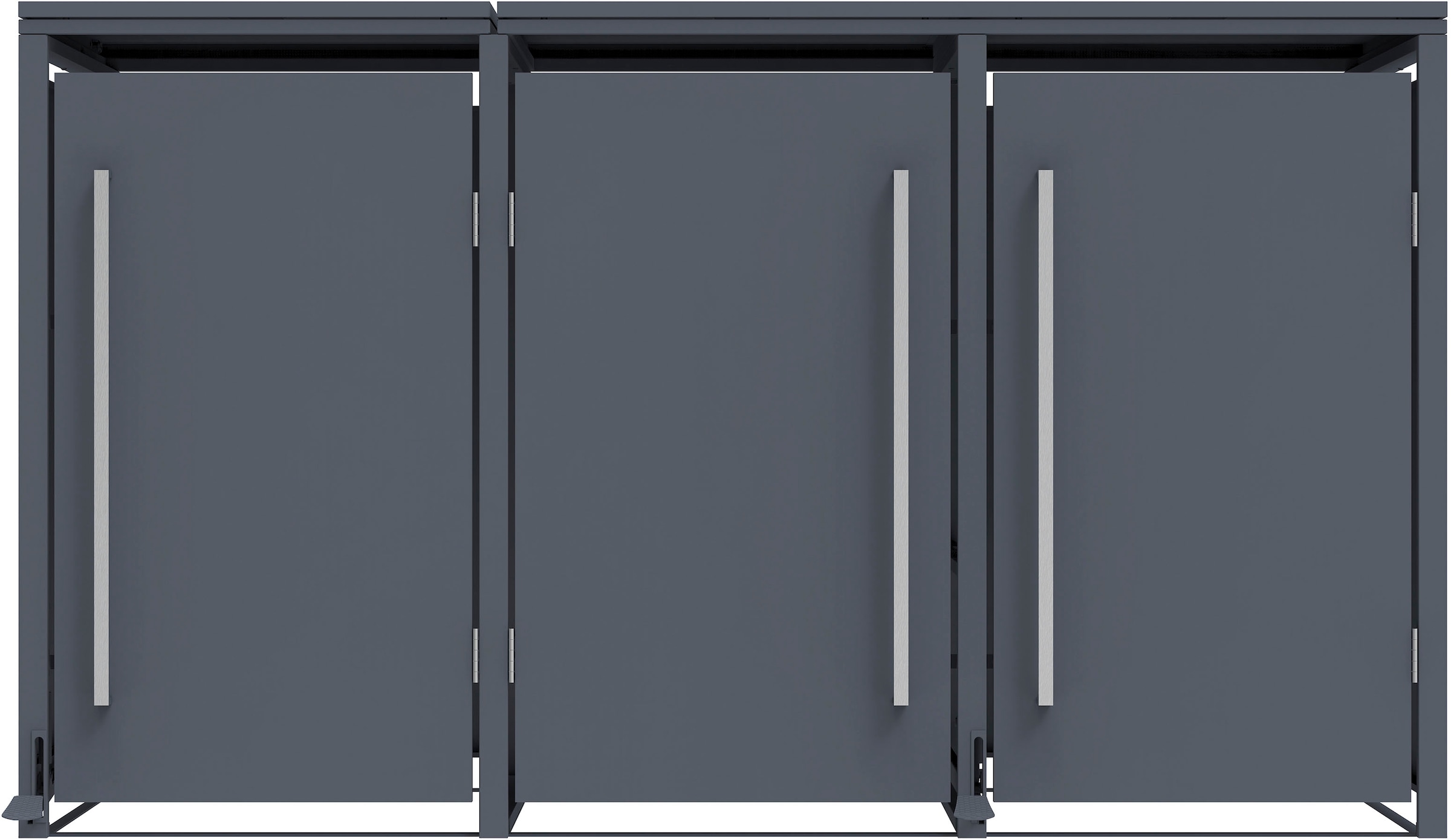 WESTMANN Mülltonnenbox »Pedura 3« BxTxH: 199x80x116 cm, für 3x240 L Mülltonnen