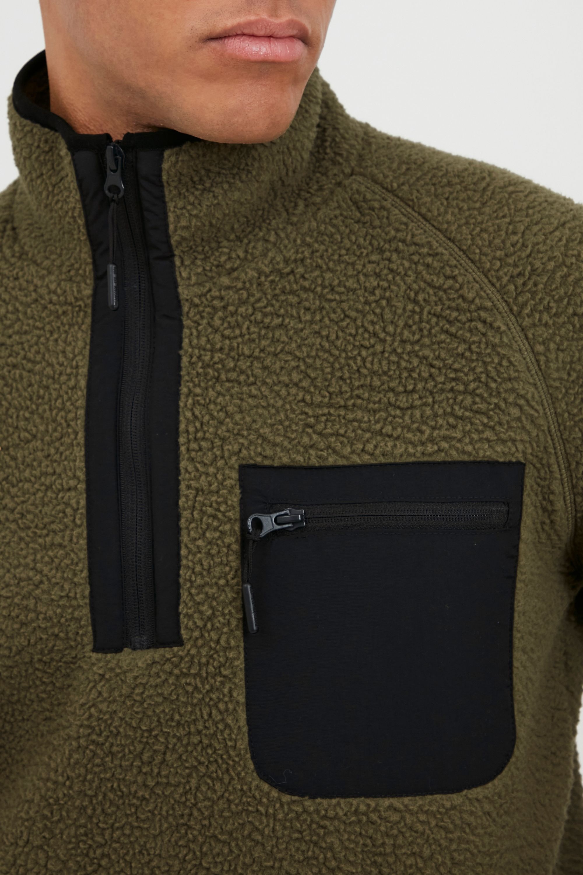 Indicode Strickfleece-Pullover »Fleecejacke IDTrout«