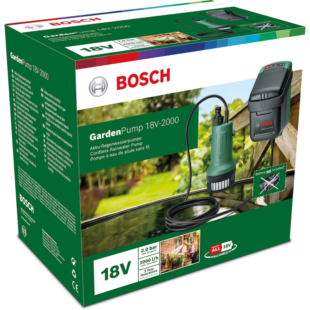 Bosch Home & Garden Akku-Gartenpumpe »GardenPump 18V-2000«
