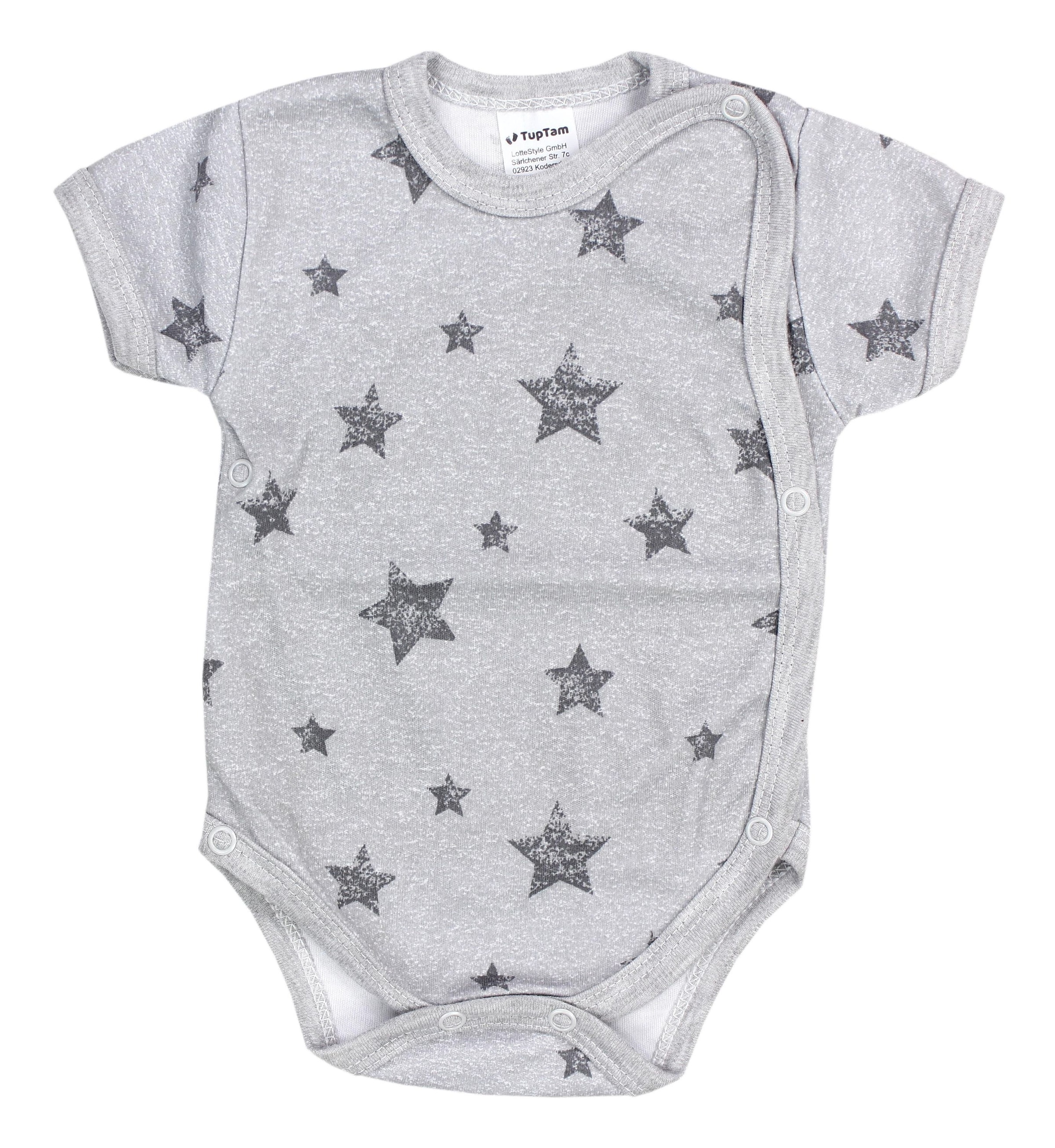 TupTam Kurzarmwickelbody »Wickelbody Baby Jungen Kurzarm Wickelbody 5er Set«