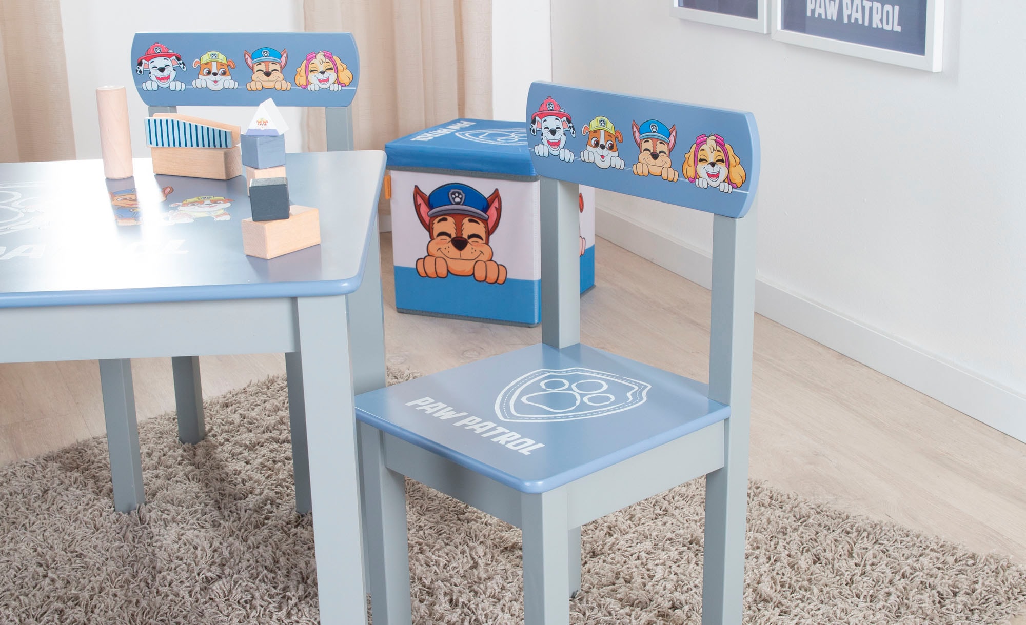 roba® Kindersitzgruppe »Paw Patrol«, (Set), mit Tisch und 2 Kinderstühlen