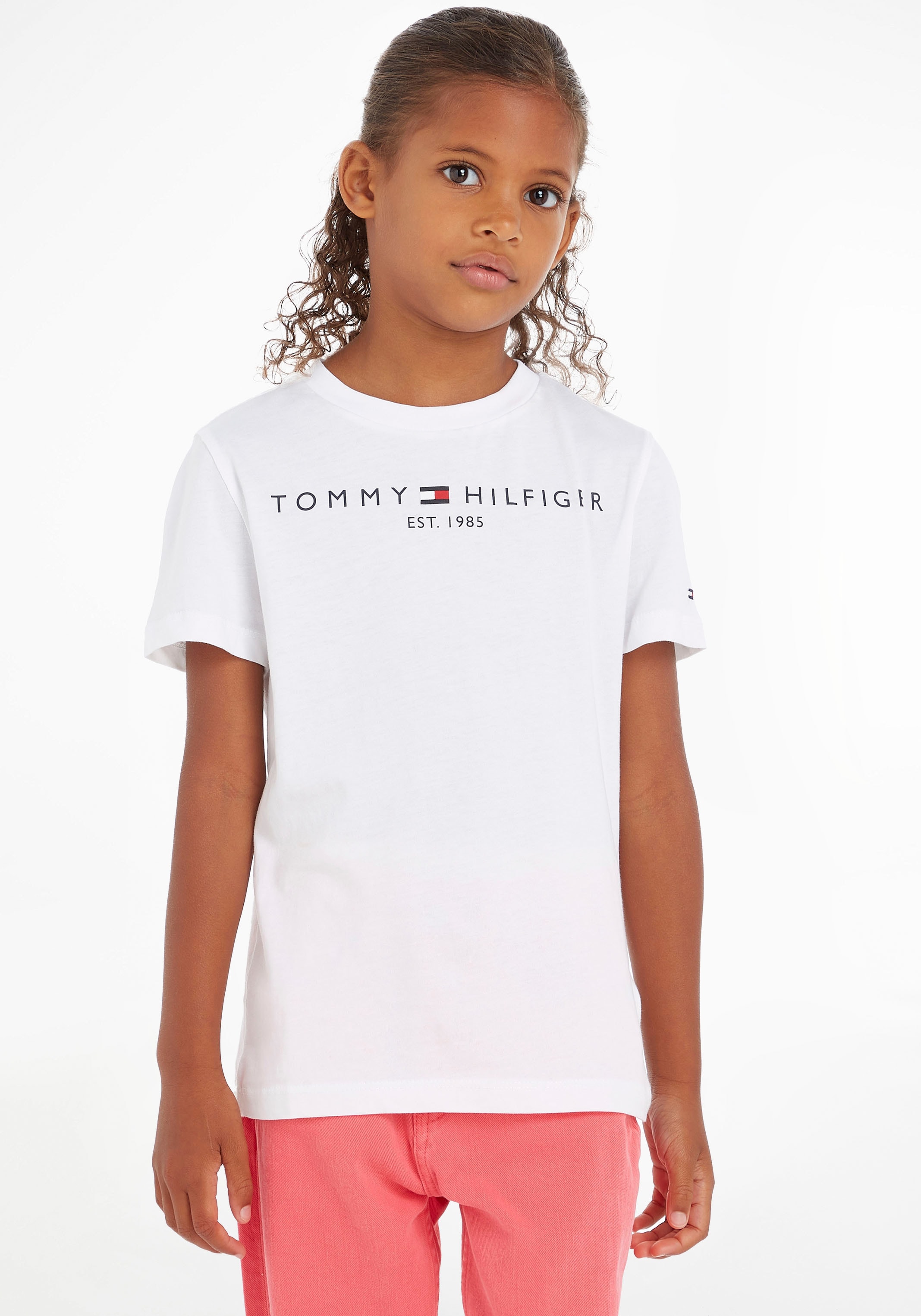 Hilfiger Kinder Kids bei Tommy Junior MiniMe,für Jungen und »ESSENTIAL TEE«, Mädchen T-Shirt
