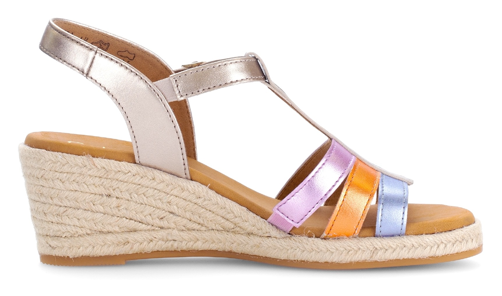 Gabor Keilsandalette »ATHEN«  , Keilabsatz, Sommerschuh, Sandale mit verstellbarer Schnalle, G-Weite