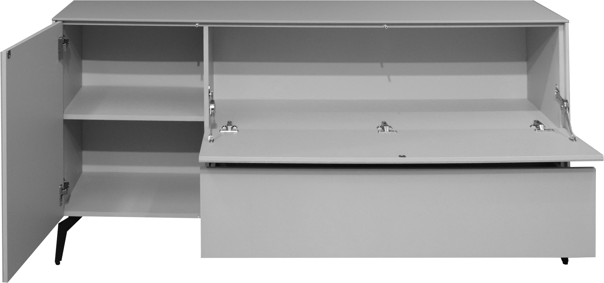 Mäusbacher Lowboard »Imola TOPSELLER!«, (OTTOs Choice), Mäusbacher Lowboard mit Glasfront und Glasoberplatte