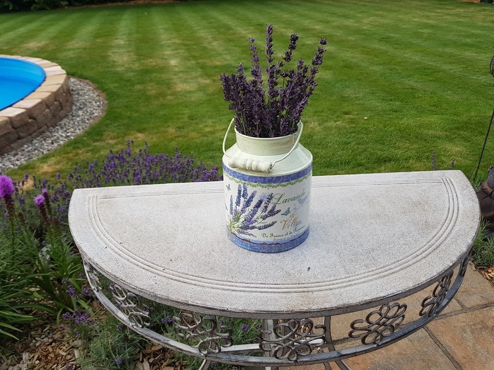 Ambiente Haus Dekovase »Lavendel - Milchkanne«