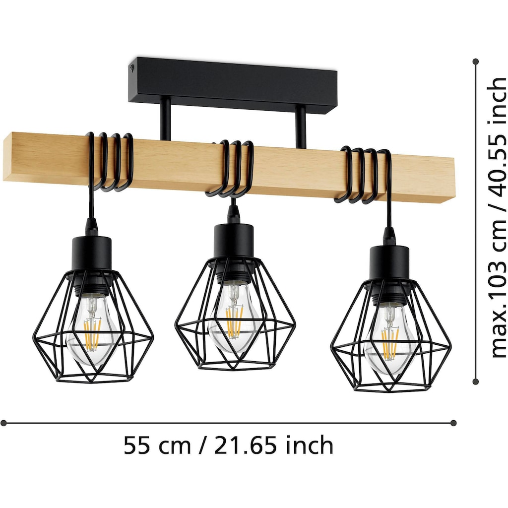 EGLO Deckenleuchte »TOWNSHEND 5«, 3 flammig-flammig