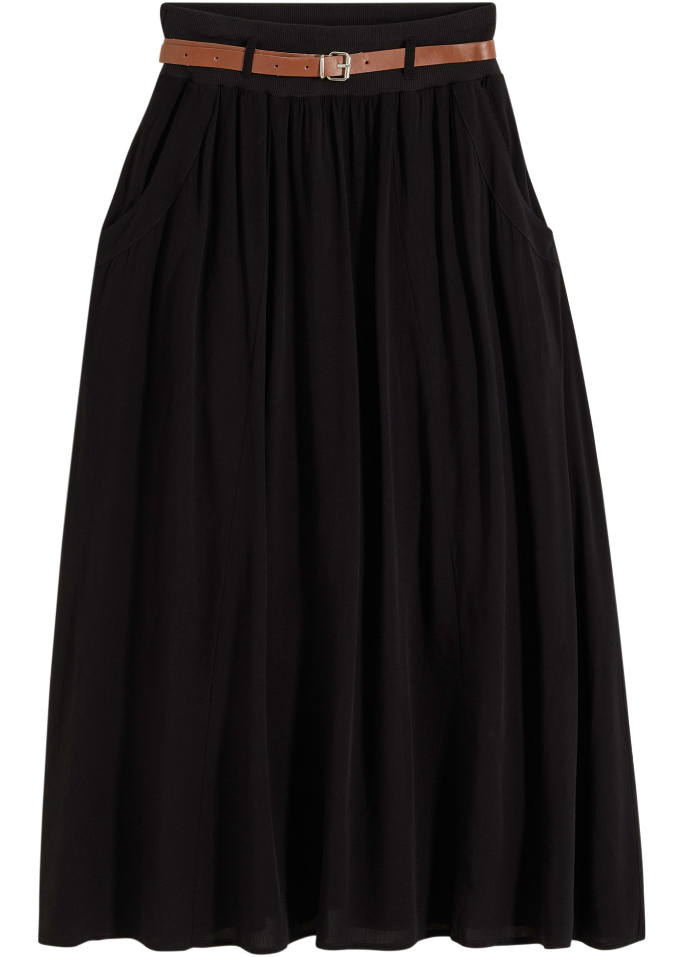 bonprix Maxirock »Maxirock mit Gürtel (2-tlg.Set)« Set, 2, 2 Stk. Maxirock mit Gürtel (2-tlg.Set)