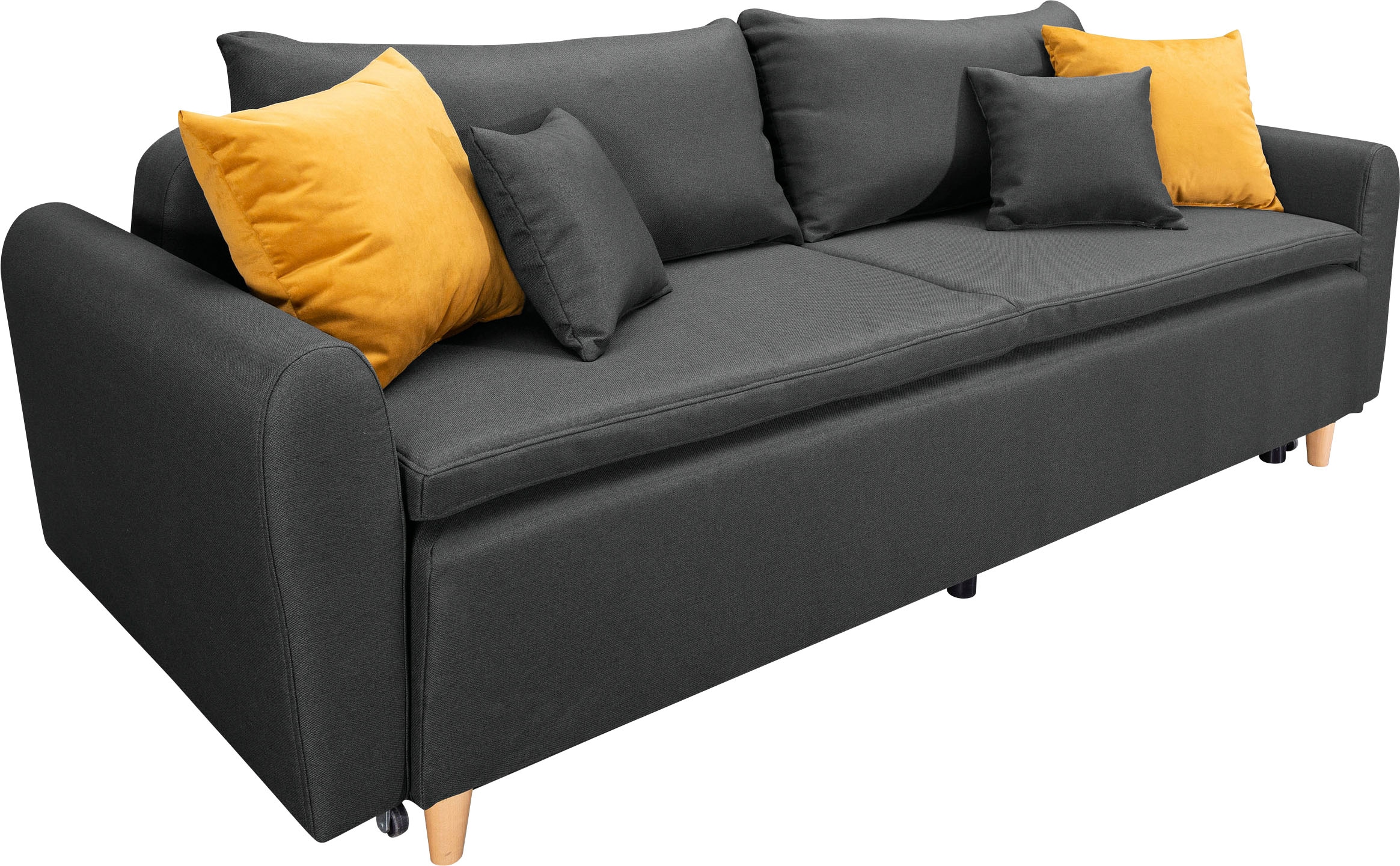 INOSIGN Schlafsofa »Anika«, mit Boxspringaufbau, Bettfunktion & Bettkasten, Dauerschlafsofa