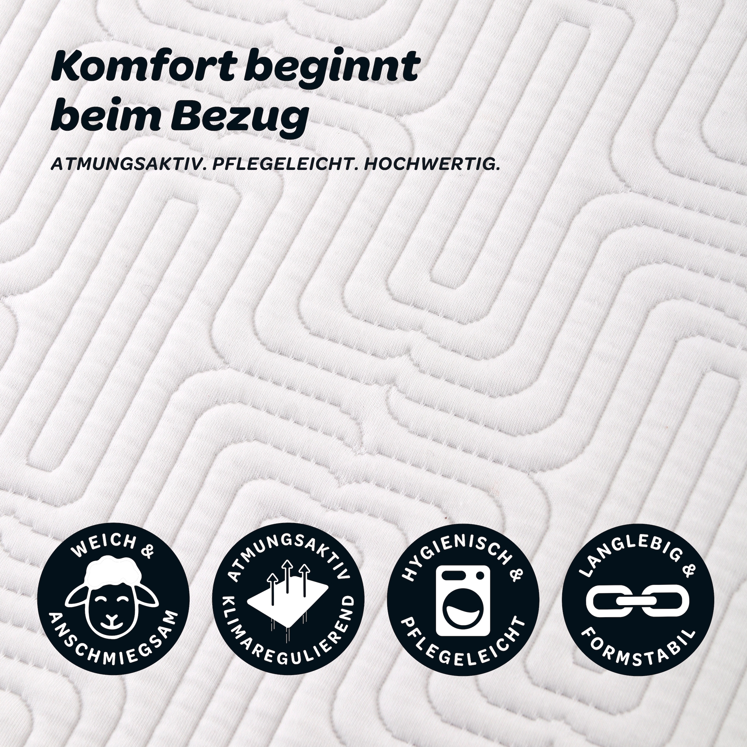 Dunlopillo Topper »Balance, Gelschaumtopper 90x200 & 140x200 cm und weitere Größen« punktgenaue Körperanpassung, unterstützt ergonomische Liegeposition