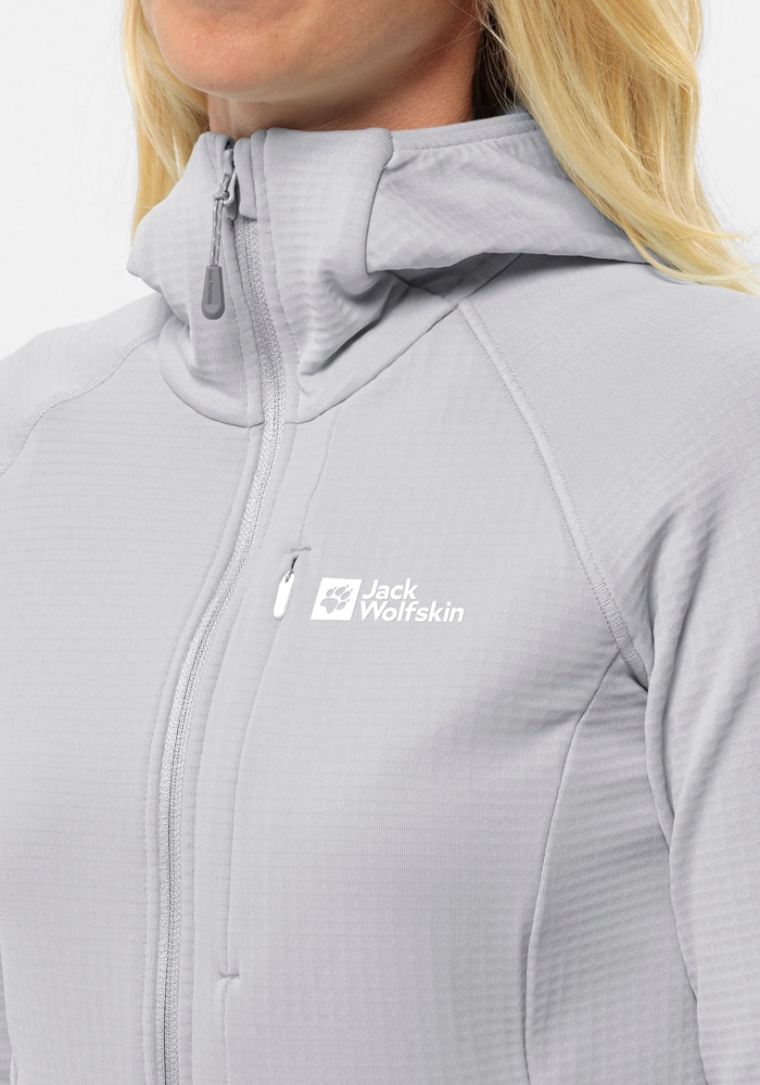 Jack Wolfskin Fleecejacke »KOLBENBERG HOODED FZ W« mit Kapuze