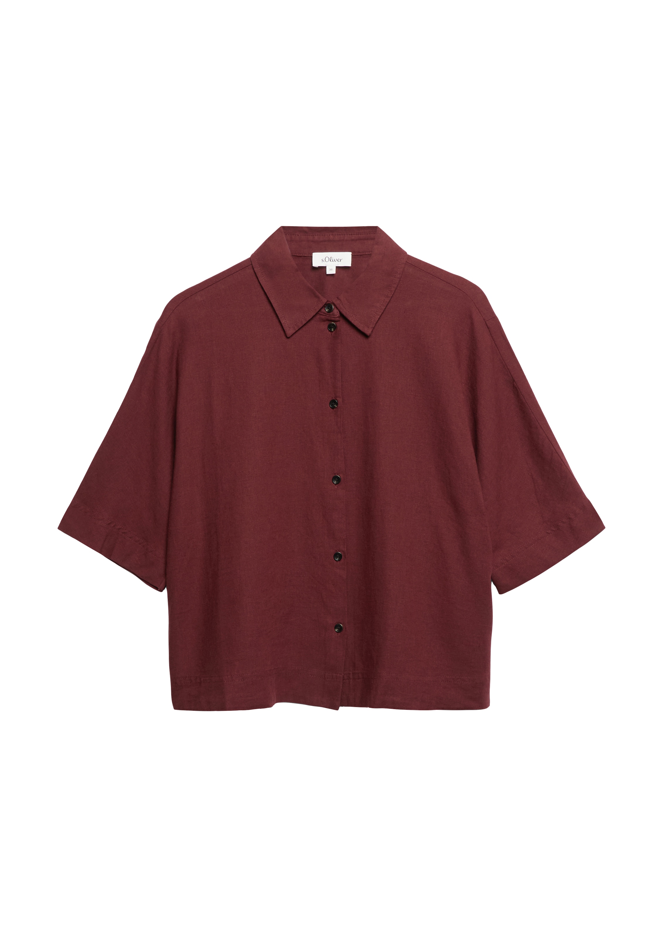 s.Oliver Hemdbluse kurz, mit Knopfleiste