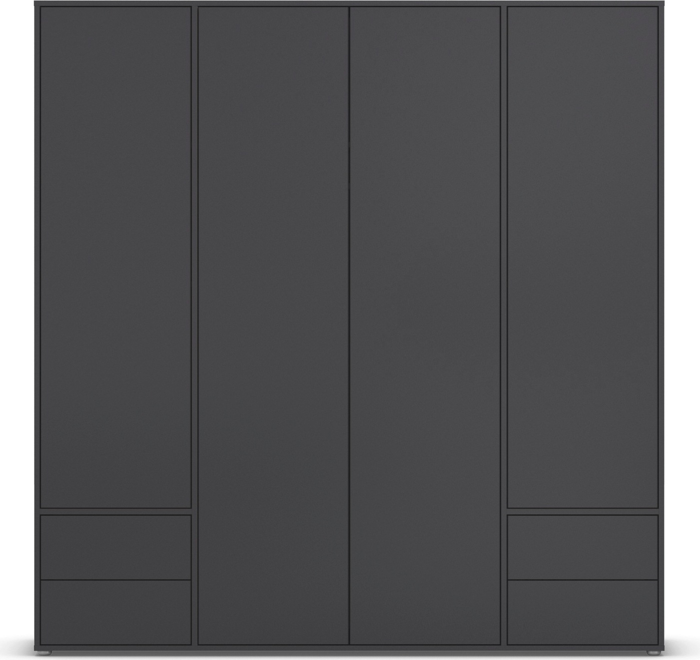 rauch Drehtürenschrank »Kleiderschrank Schrank Garderobe Wäscheschrank NABILA viel Stauraum«, (in 3 verschiedenen Ausstattungen BASIC/CLASSIC/PREMIUM), mit 2 Schubladen und Push-to-Open Funktion TOPSELLER MADE IN GERMANY