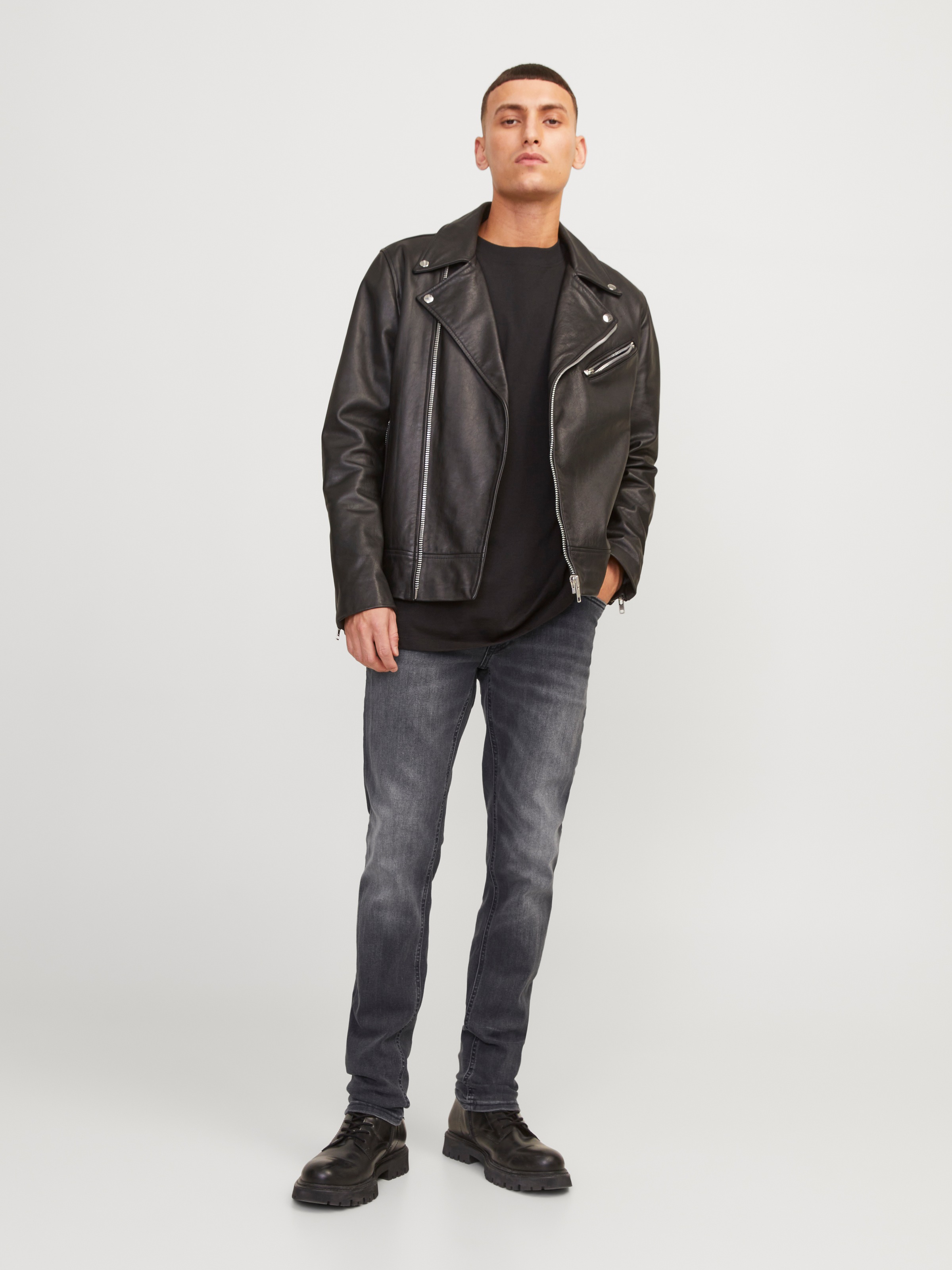 Jack & Jones »JJIGLENN  Slim-Fit mit Stretch und praktischer 5-Pocket-Form« mit Abriebeffekten