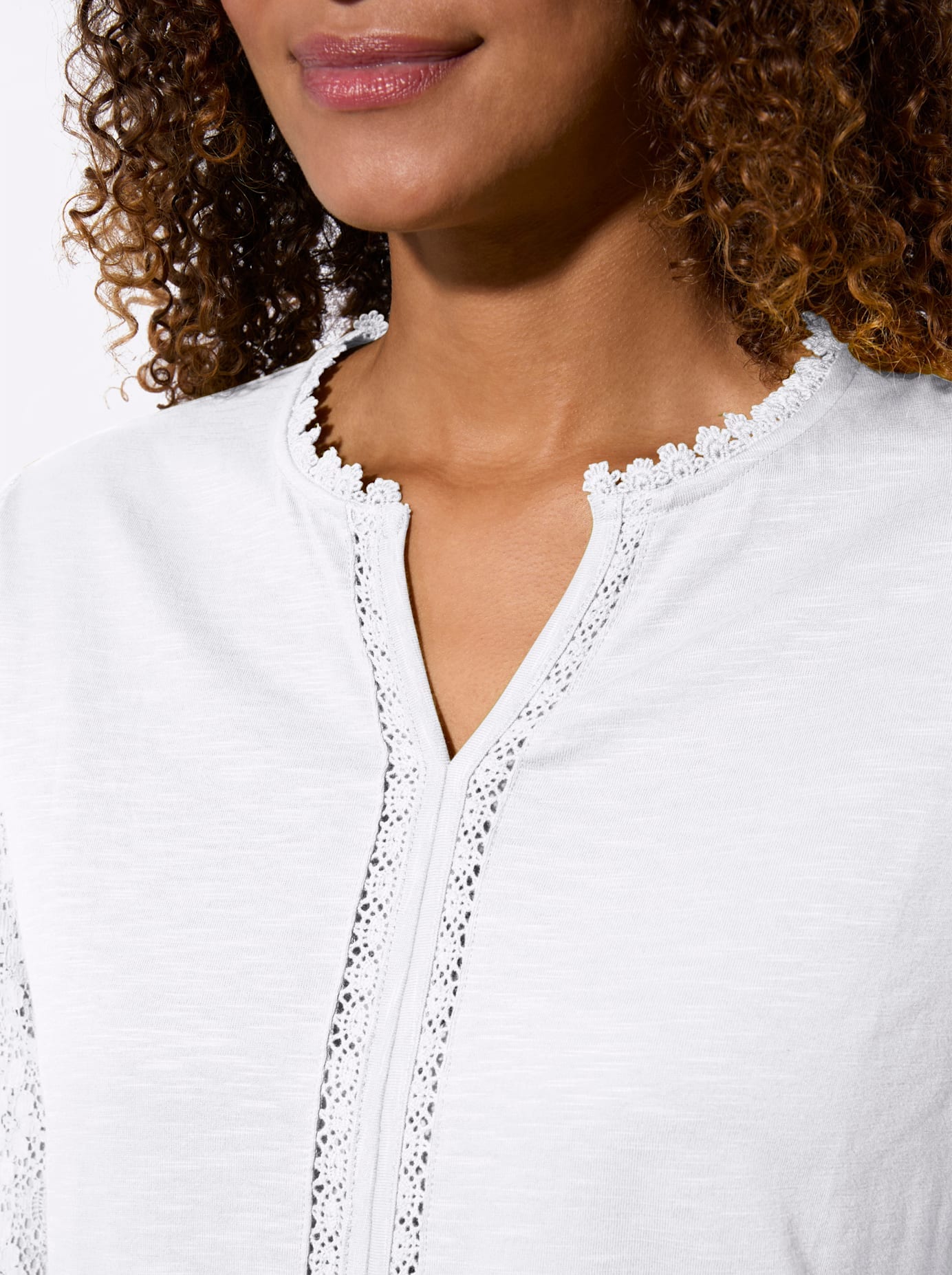 Inspirationen Spitzenshirt »Shirt« 1 tlg.