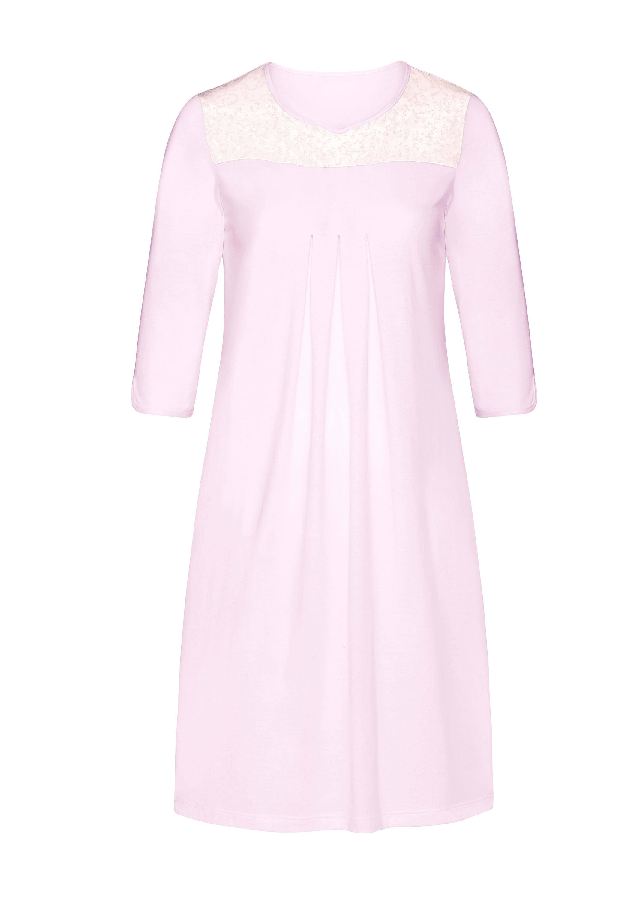 Ascafa Pyjama »Nachthemd Nachthemd mit Satin-Einsatz« 1 Stk.