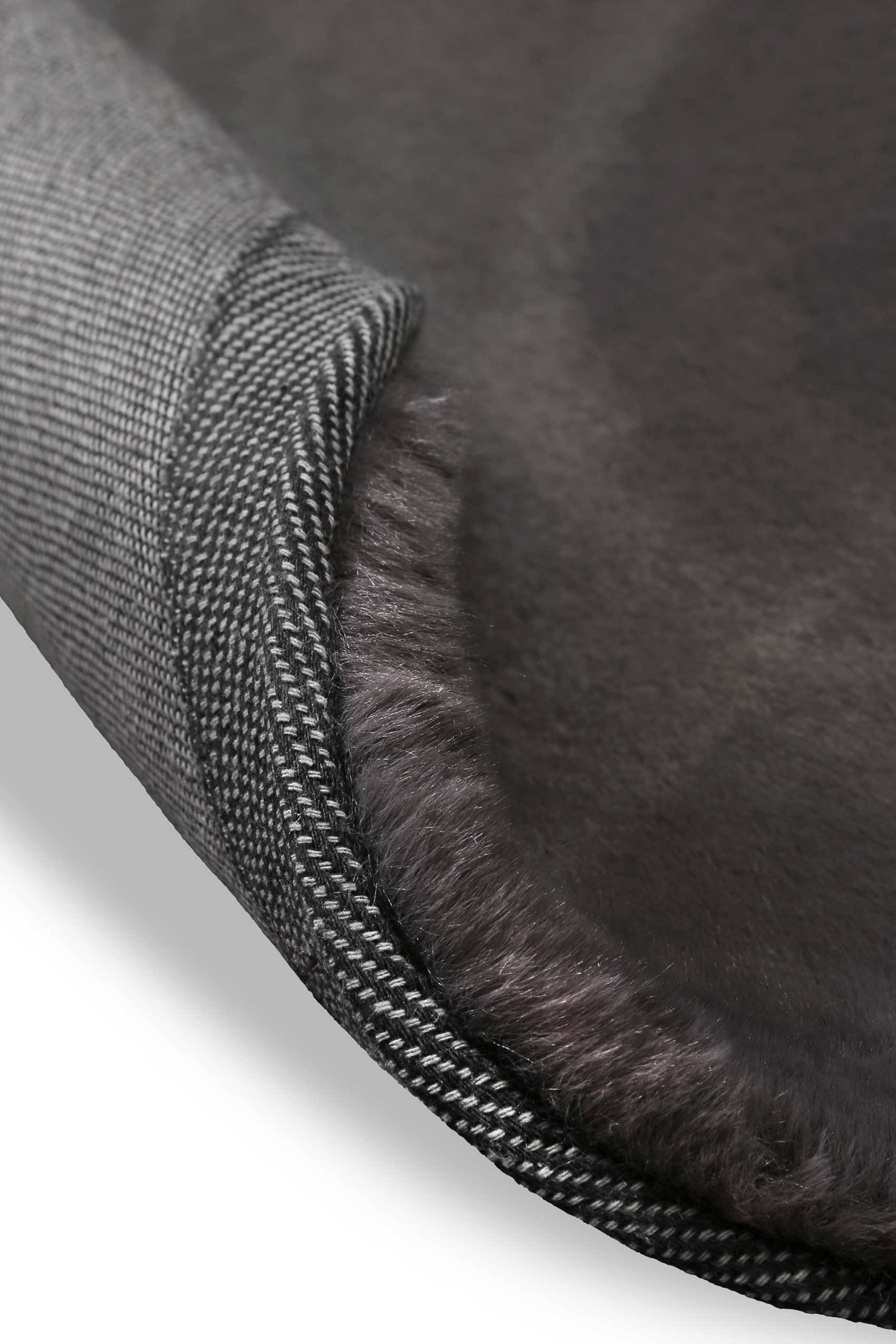 Wecon home Basics Teppich »Anna« rund 25 mm Höhe Hochflorteppich, getuftet, modern, einfarbig, flauschig, Wohnzimmer