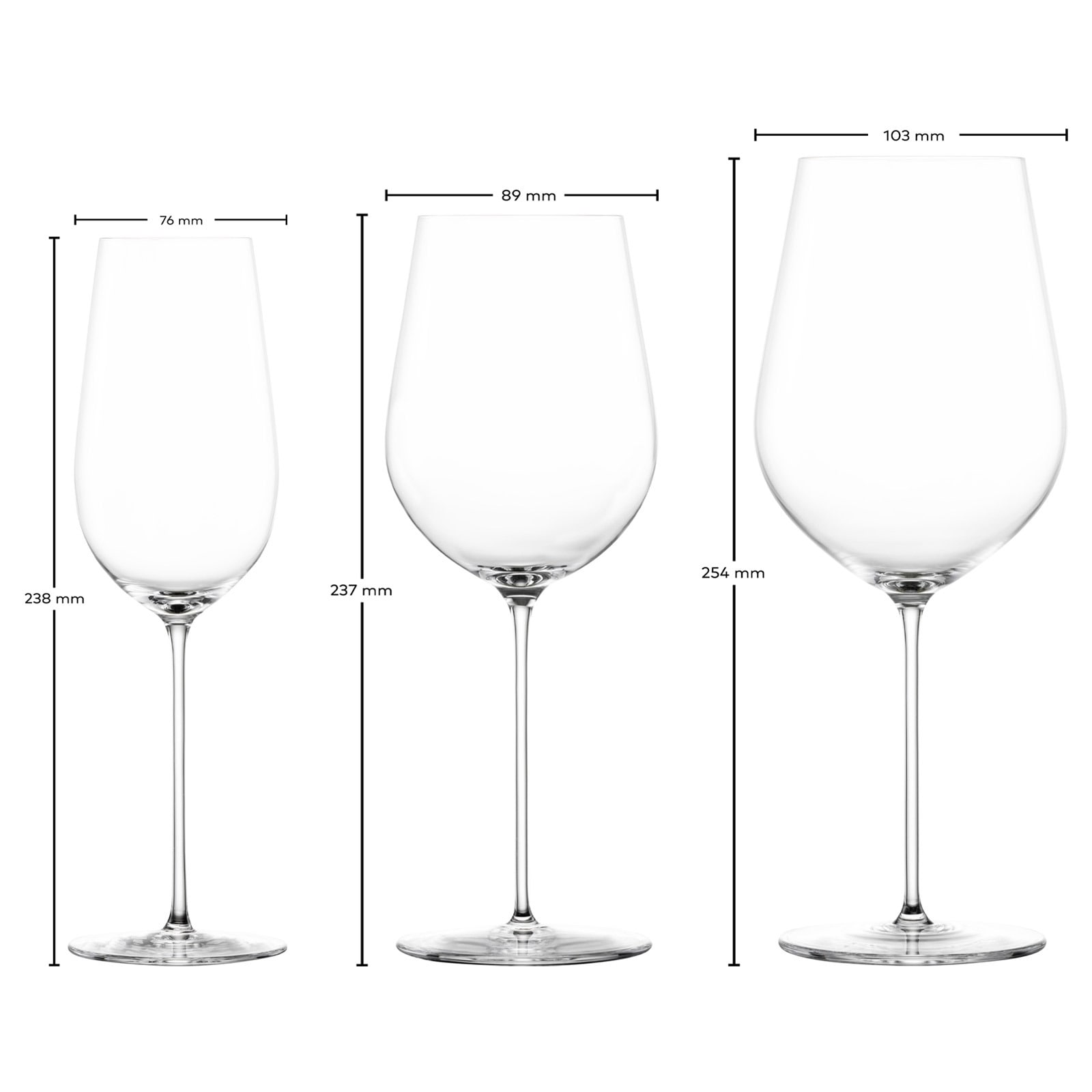 Zwiesel Glas Gläser-Set »Wein- und Champagnergläserset VUELO 6er Set transparent« Spülmaschinengeeignet