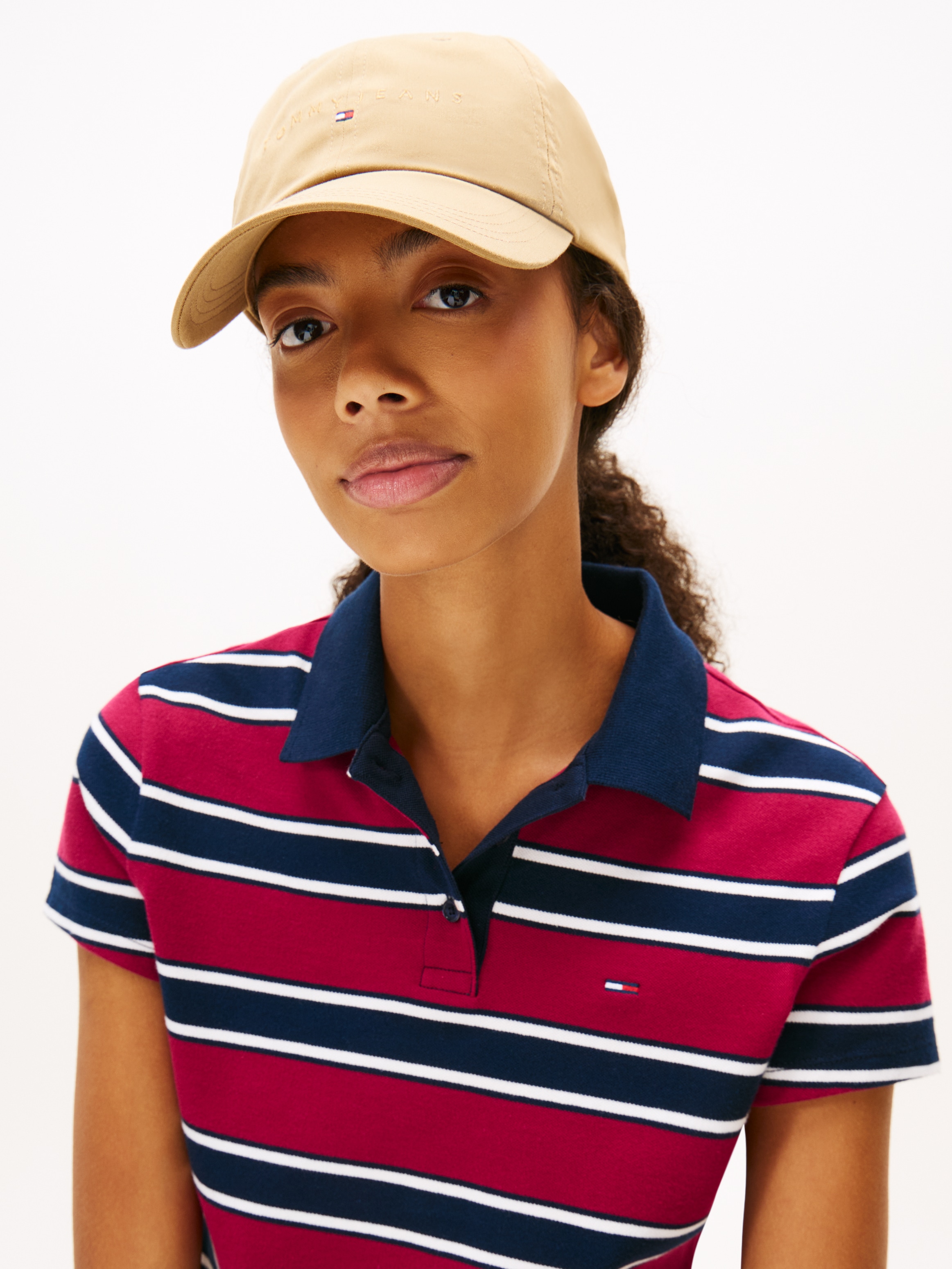 Tommy Jeans Baseball Cap »TJW LINEAR LOGO 6 PANEL CAP« mit Logostickerei UNISEX