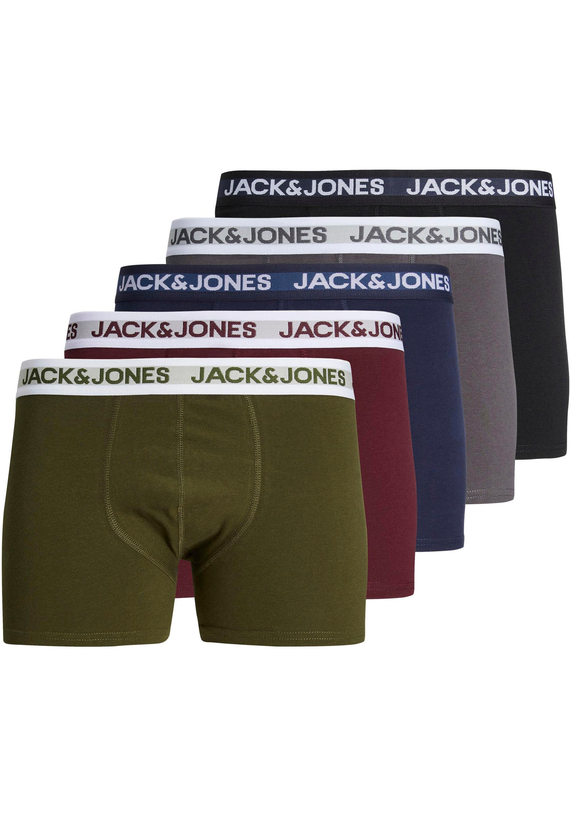 Jack & Jones Trunk »JACBLACK FRIDAY TRUNKS 5 PACK ONLINE LN«, (Packung, 5 St.), mit elastischem Taillenbund