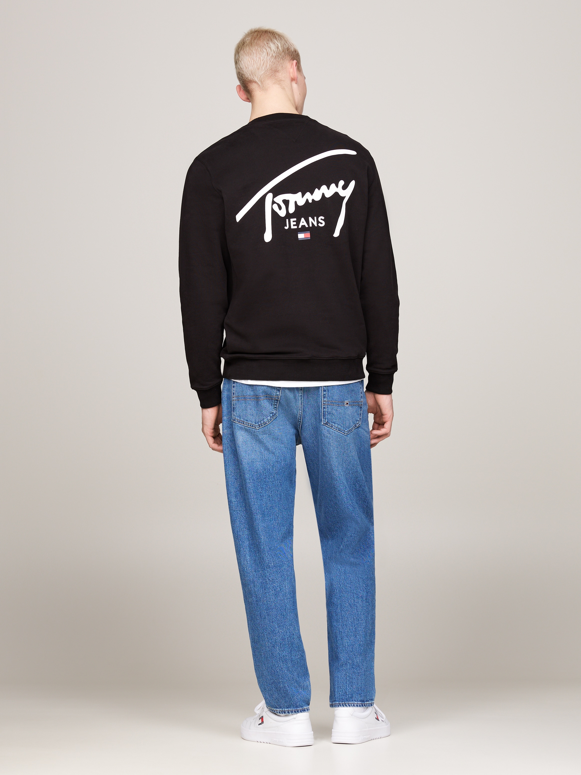 Tommy Jeans Plus Sweater »TJM REG ENTRY GRAPHIC CREW EXT«, Große Größen mit Logoschriftzug