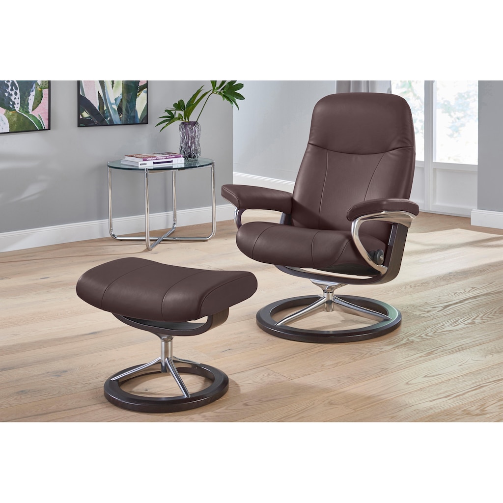 Stressless® Relaxsessel »Garda«, (Set, Relaxsessel mit Hocker)