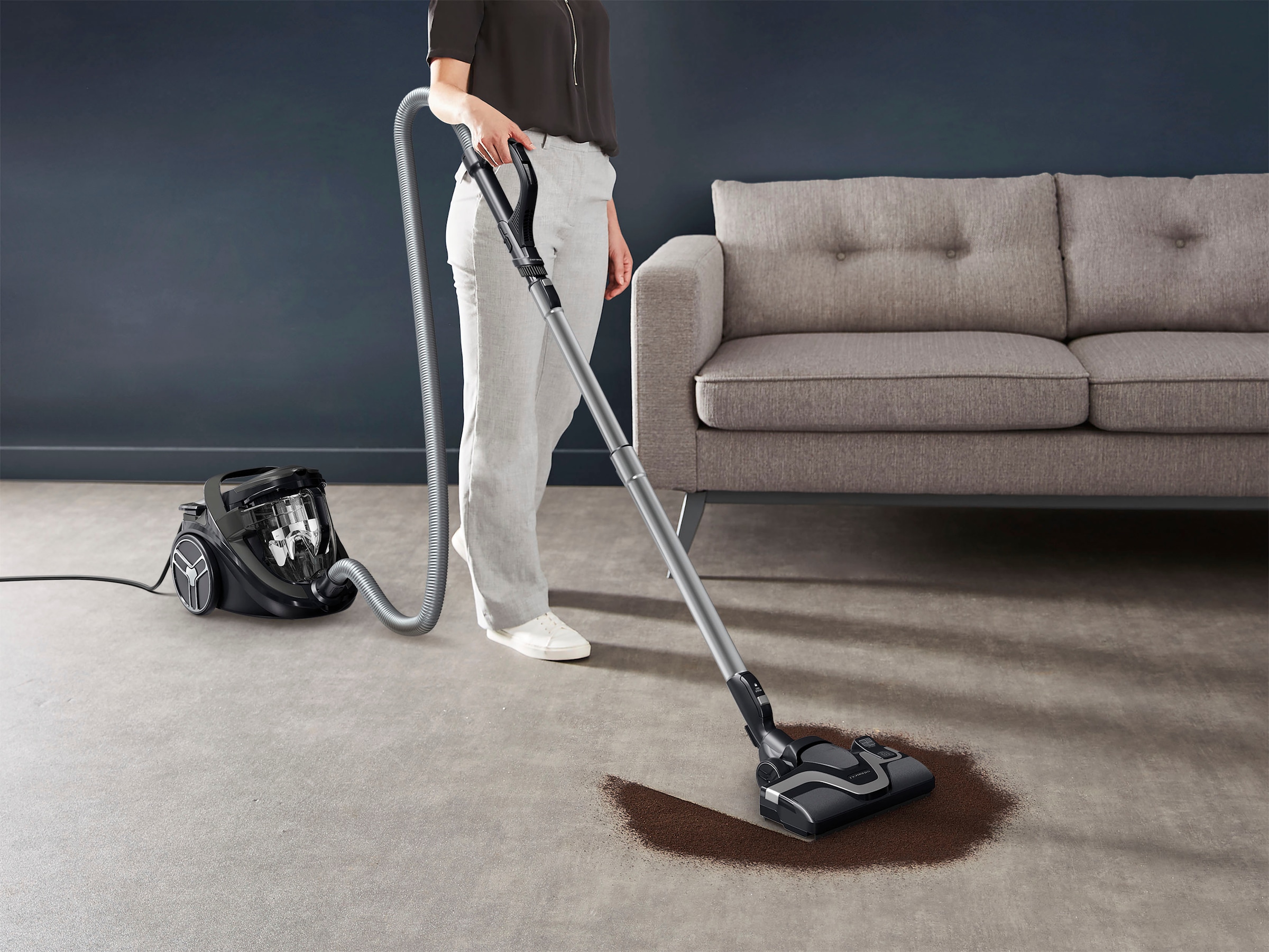 Rowenta Bodenstaubsauger »RO7935 Silence Force Cyclonic Parkett«, 500 W, beutellos, mit nur 59 dB(A), 12 m Aktionsradius, Staubbehältervolumen 2,5 Liter