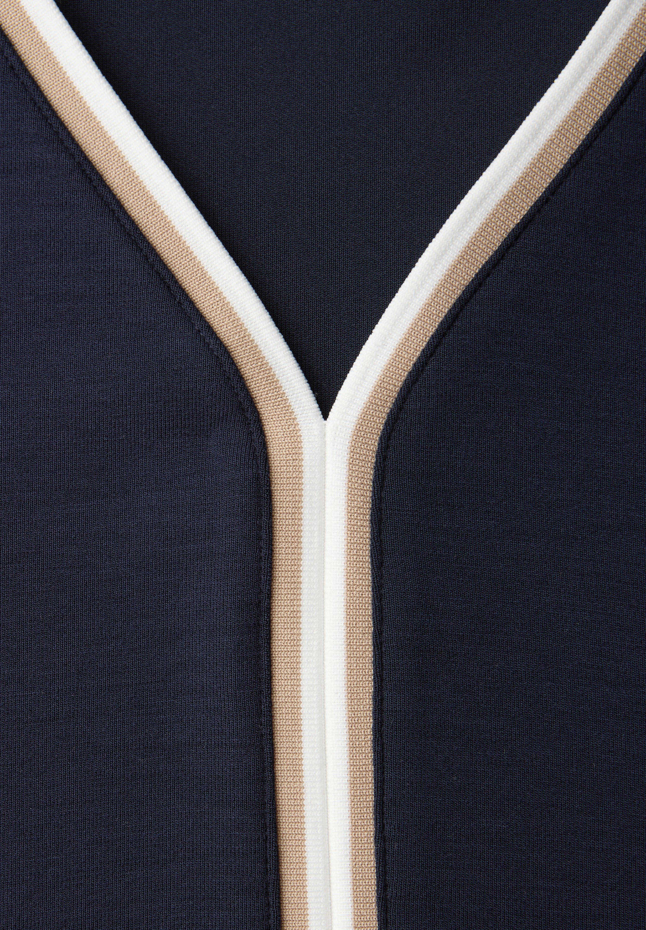 STREET ONE Langarmshirt mit Kontrast-Details