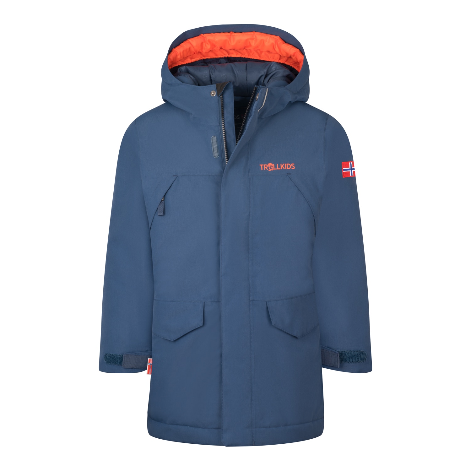 TROLLKIDS Parka »KIDS HARSTAD JACKET« warm wattiert, wasserdicht, mit fester, verstellbarer Kapuze