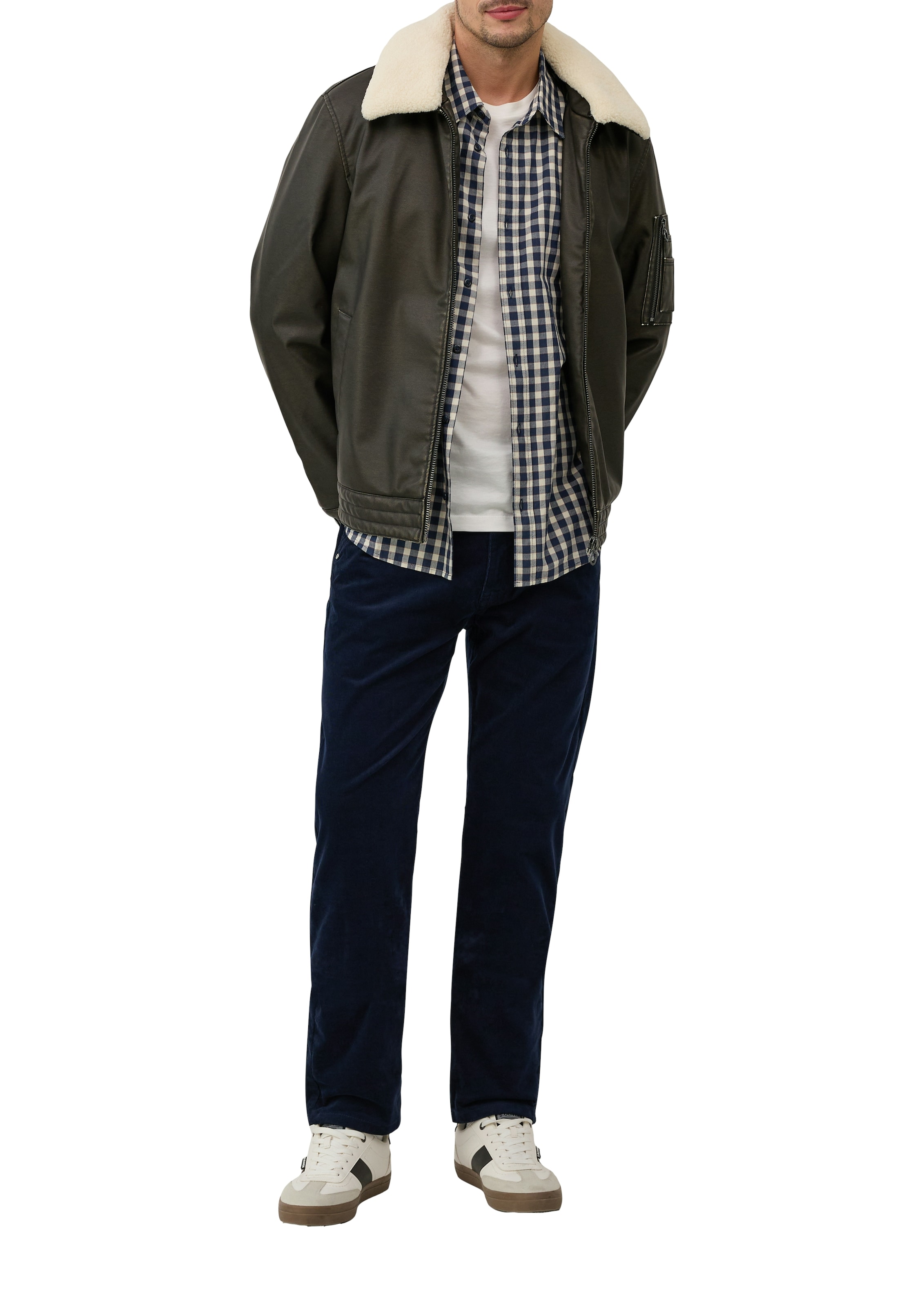 s.Oliver Langarmhemd , mit Karo Muster
