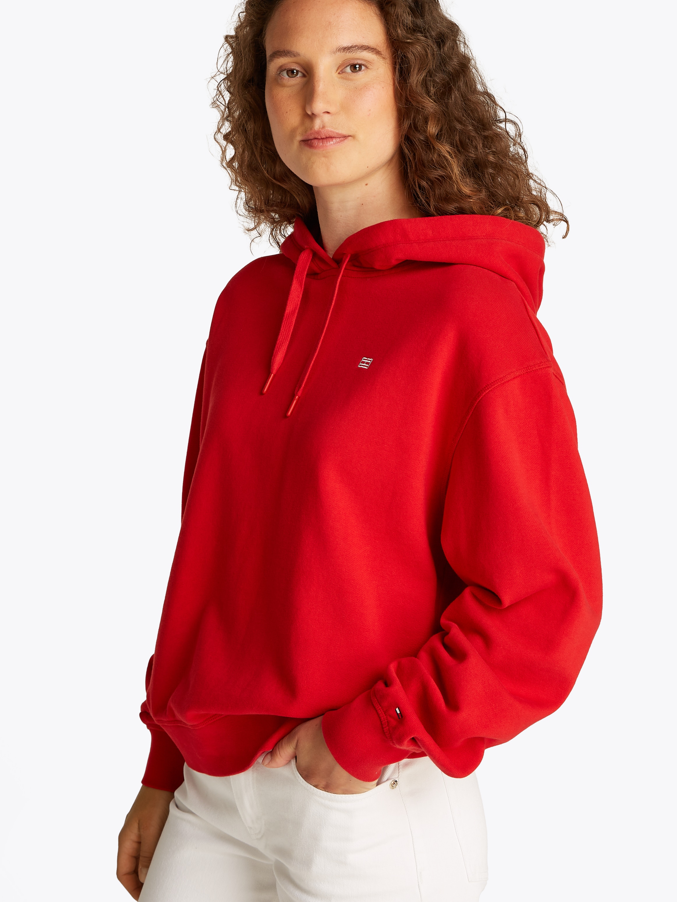 Tommy Hilfiger Hoodie »REG CONTRAST FLAG HOODIE«, mit Logo-Flag