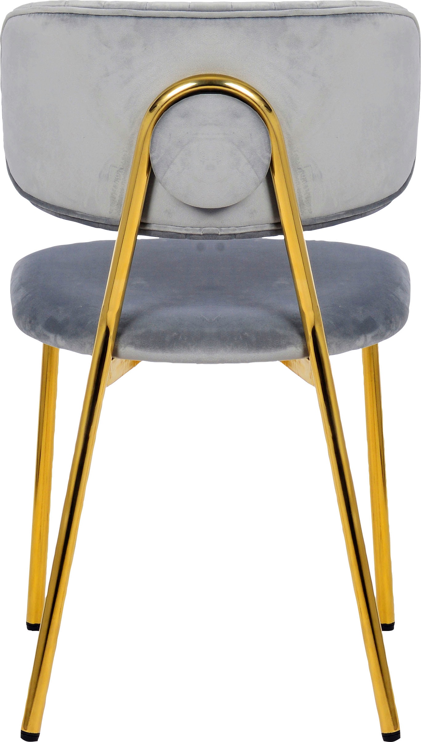 Kayoom Esszimmerstuhl »Stuhl Kian 125 2er-Set,filigranes Metallgestell,pflegeleicht Samtbezug«, (Set), 2 St., Stoffbezug, samtweicher Bezug, pflegeleichter Samtbezug