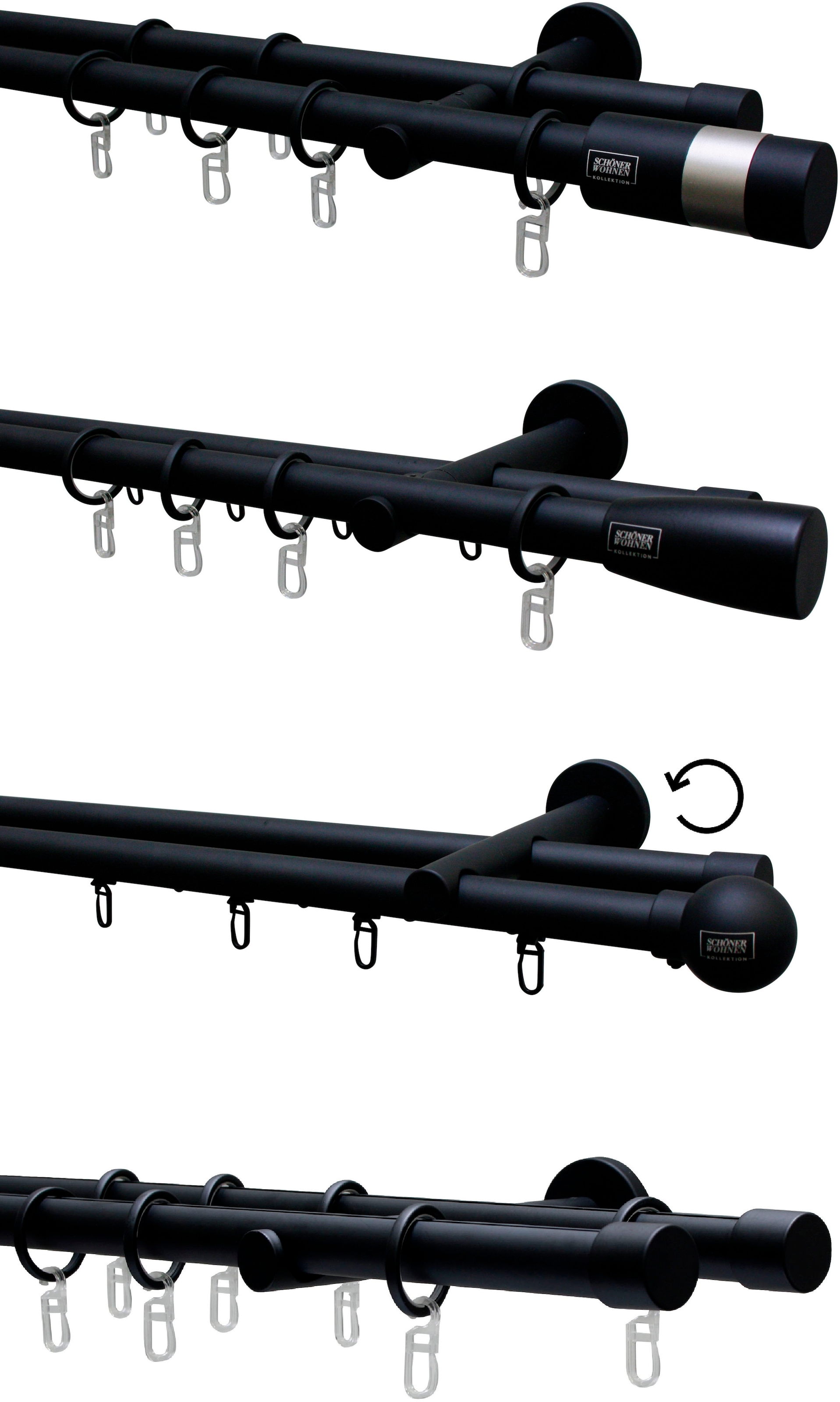 SCHÖNER WOHNEN-Kollektion Kombiträger »Doppel-Kombiträger offen für Ø 20 mm« Serie Einzelprogramm Leon Ø 20 mm