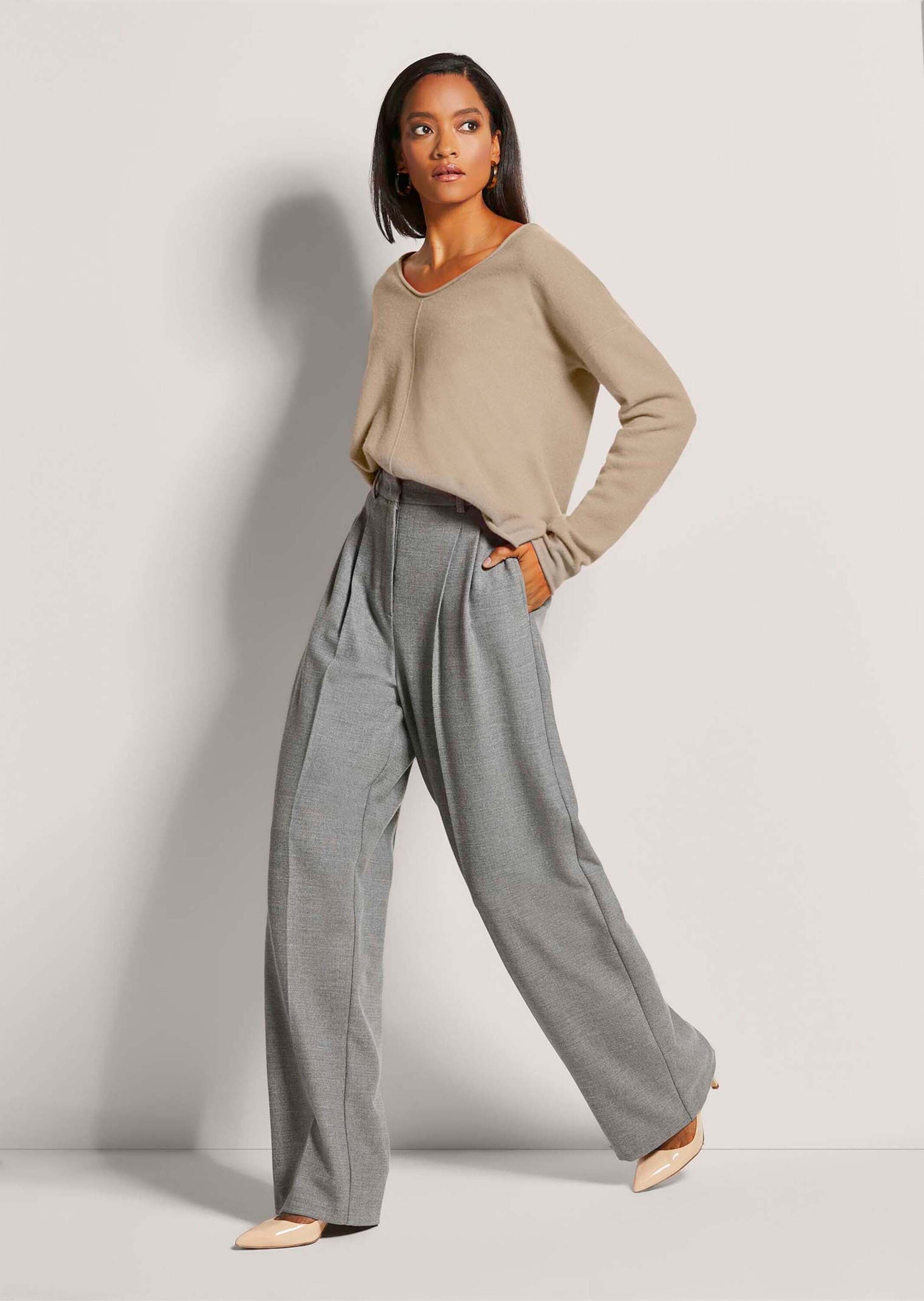 MADELEINE Bundfaltenhose »Palazzohose Weite Bundfaltenhose mit Formbund«