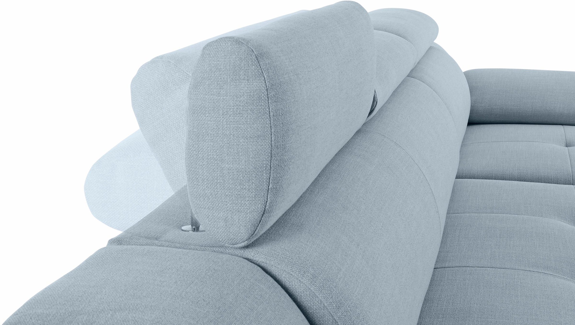 sit&more Ecksofa »Andiamo L-Form«, wahlweise mit Bettfunktion, inklusive Kopfteilverstellung