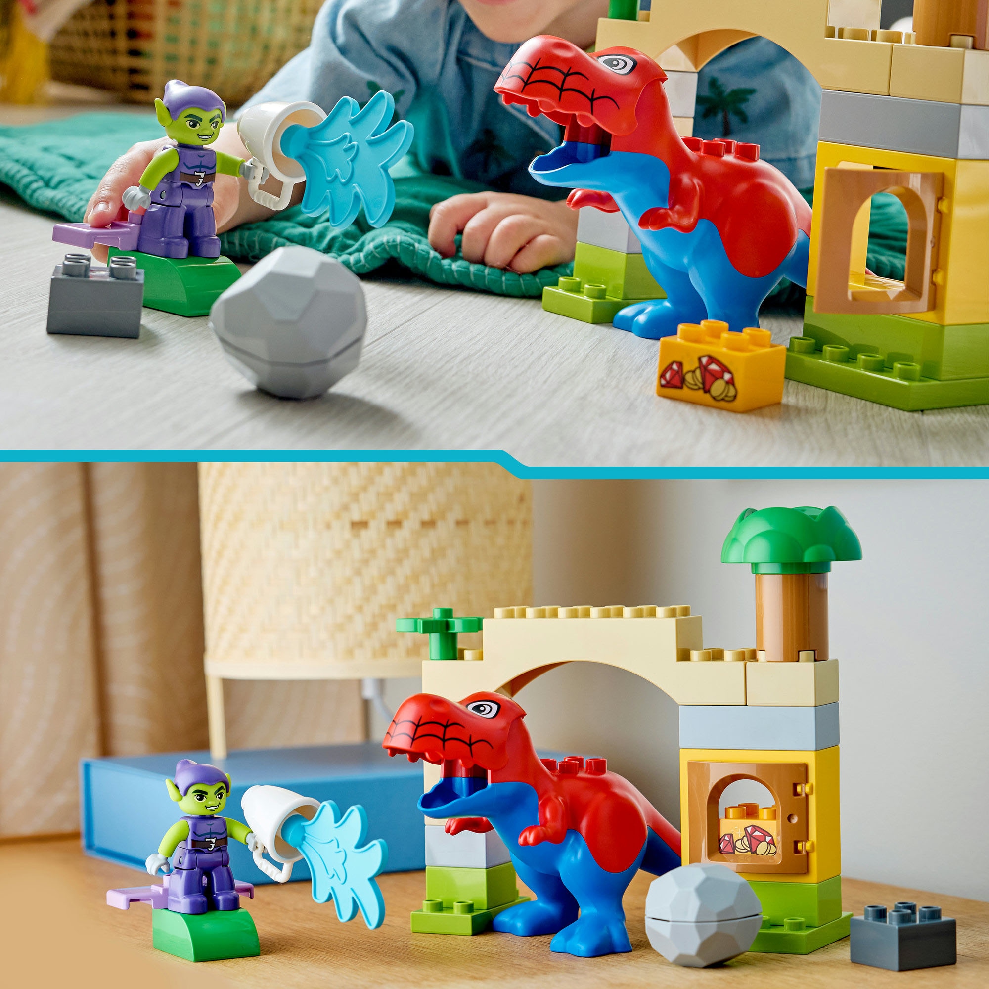 LEGO® Konstruktionsspielsteine »Spidey-Rex vs. Green Goblin (10463), LEGO DUPLO Disney™«