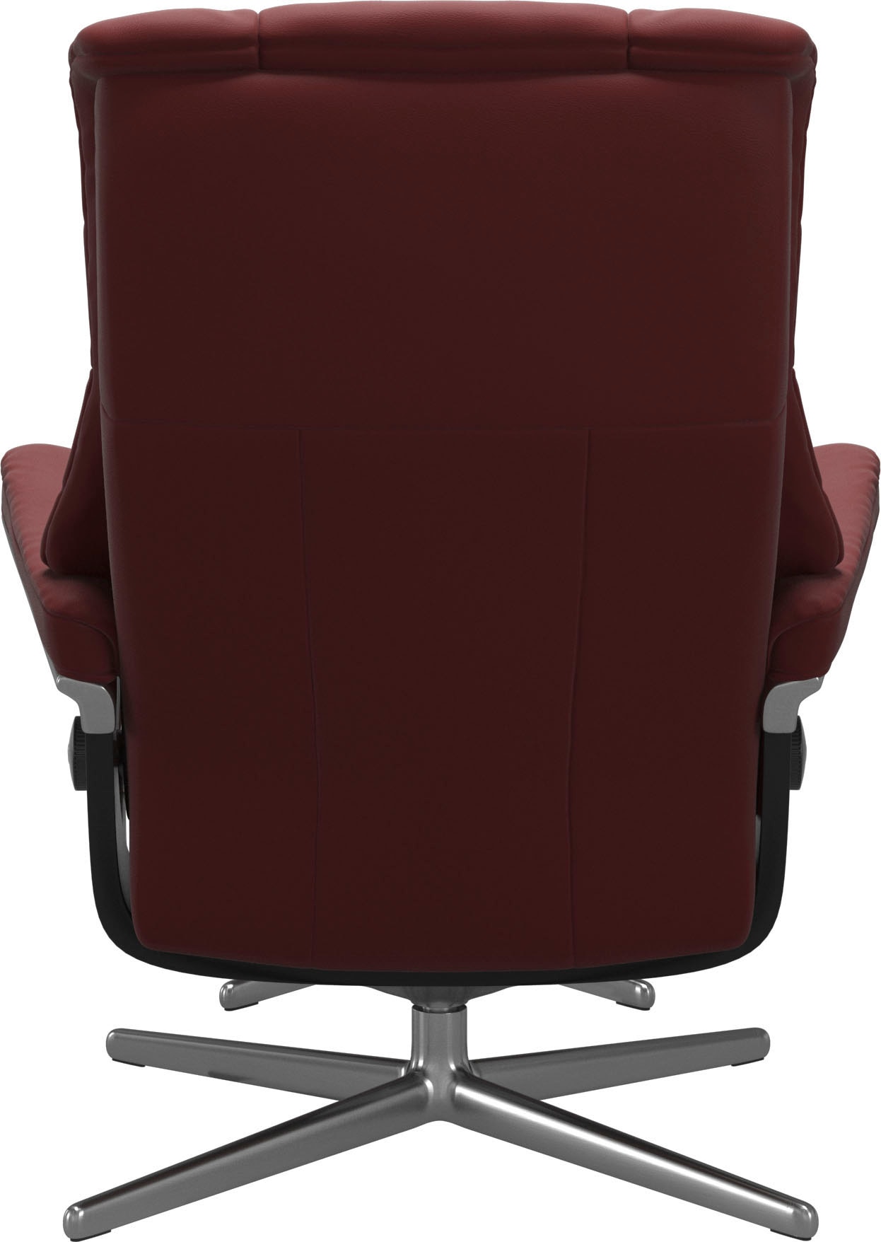 Stressless® Relaxsessel »Mayfair«, (Set, Relaxsessel mit Hocker), mit Hocker, mit Cross Base, Größe S, M & L, Holzakzent Schwarz