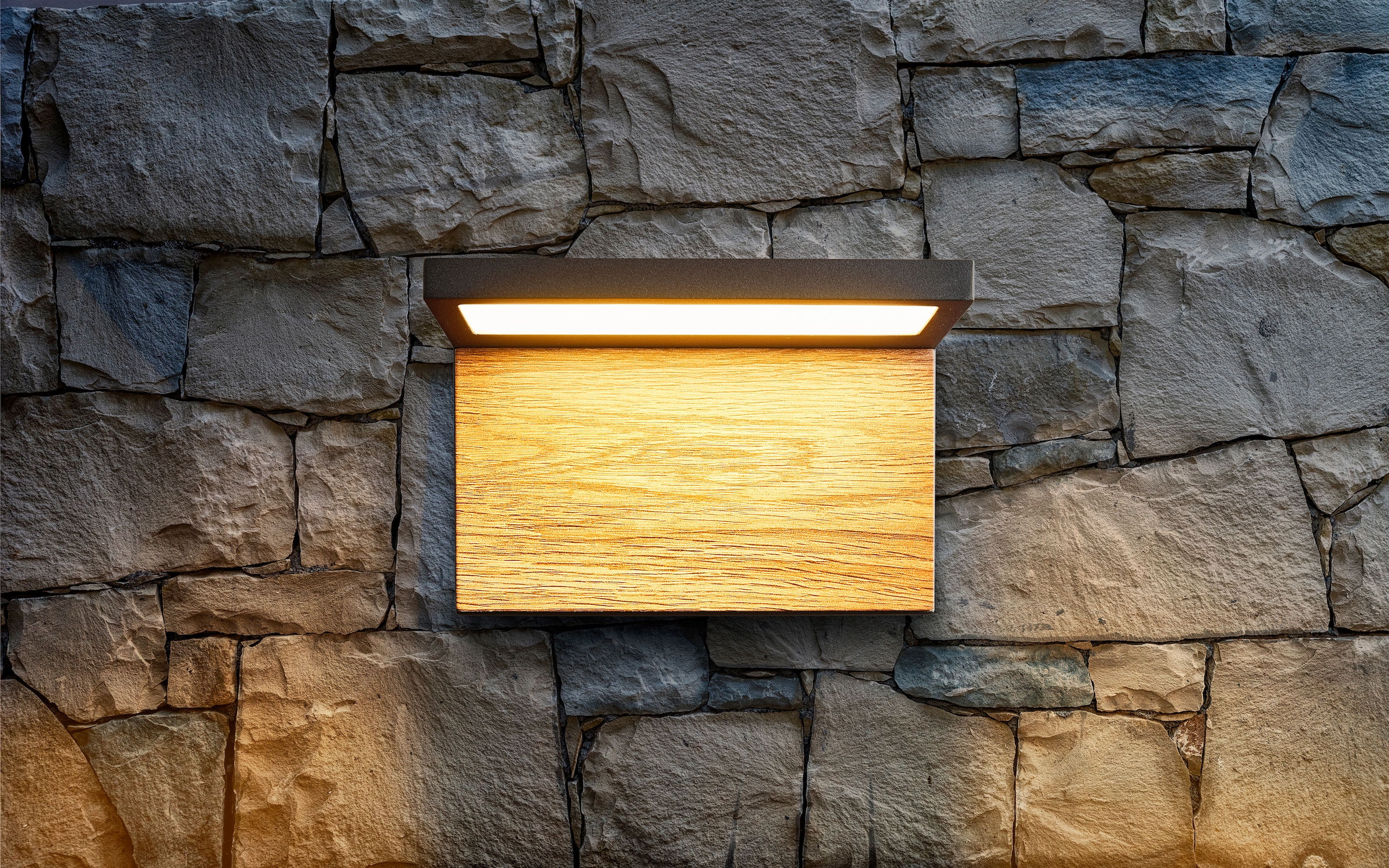 HEITRONIC LED Wandleuchte »Manao«, 1 flammig-flammig, Holzdekor, Außenlampe,  Wandlampe, Außenleuchte online kaufen | mit 3 Jahren XXL Garantie