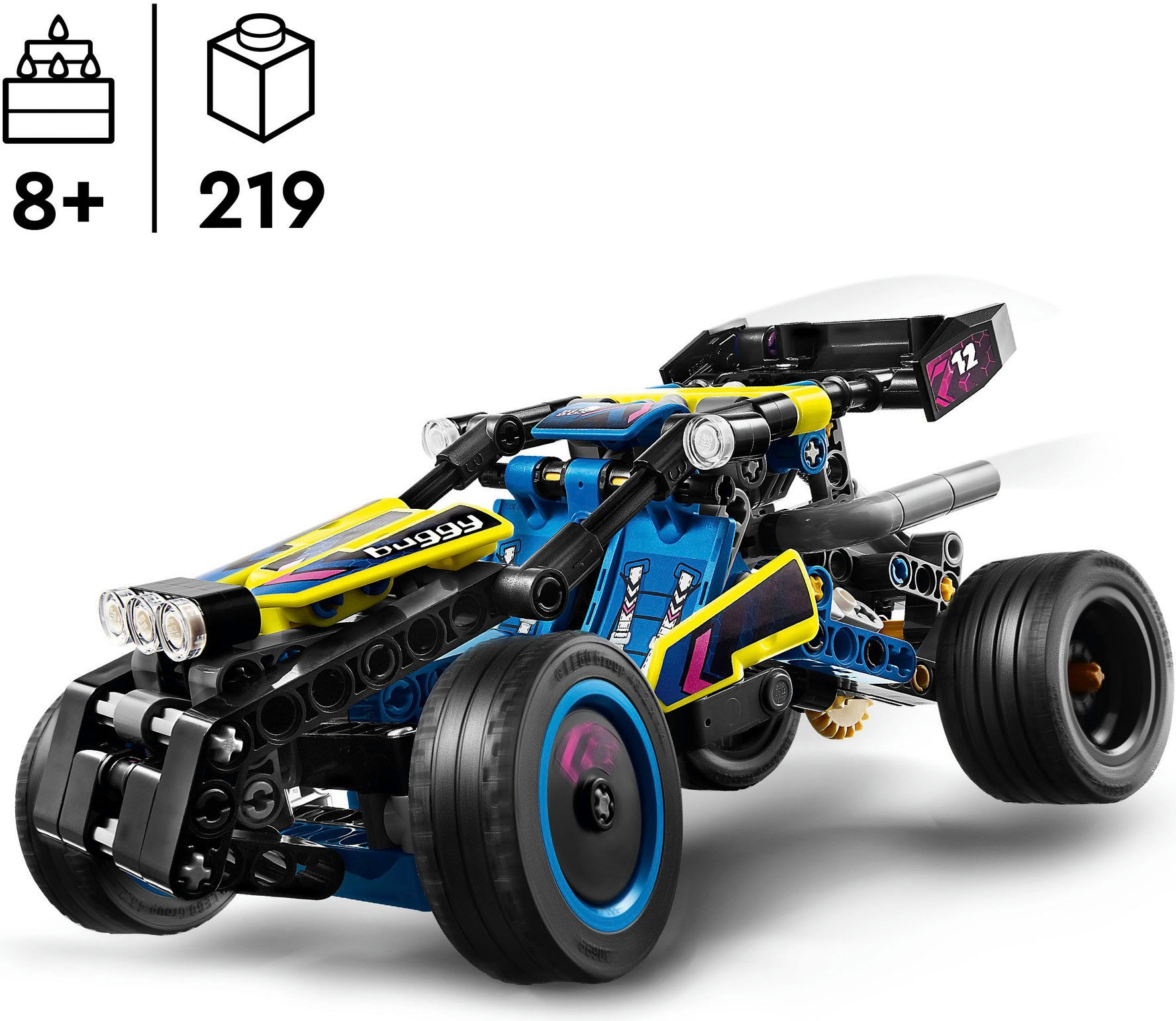 LEGO® Konstruktionsspielsteine »Offroad Rennbuggy (42164), LEGO Technic«, (219 St.), Made in Europe