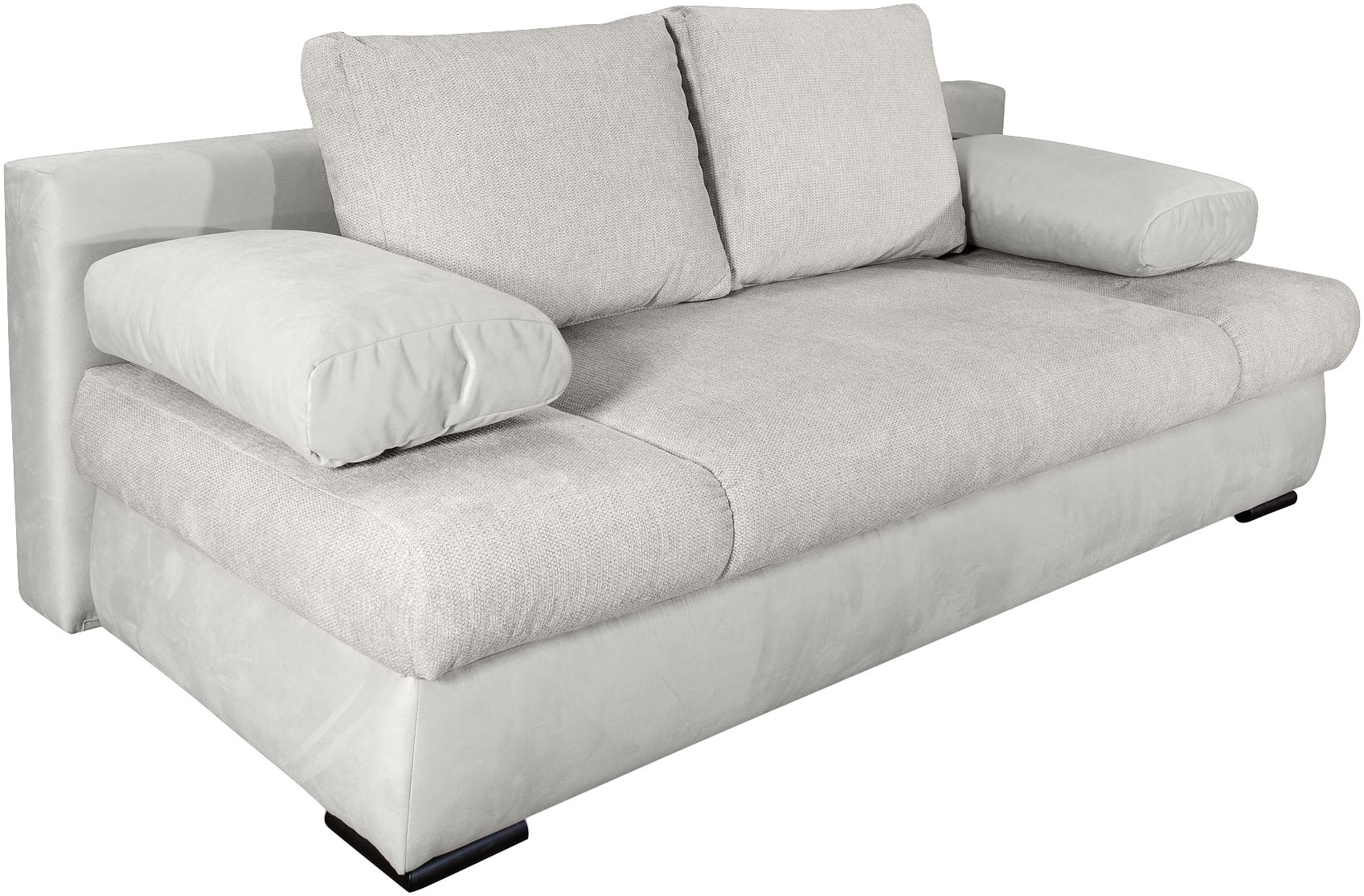 COLLECTION AB Schlafsofa »Chicago mit Bettfunktion, Schlafcouch«, inklusive Bettkasten, Cord-Samt Bezug, anthrazit